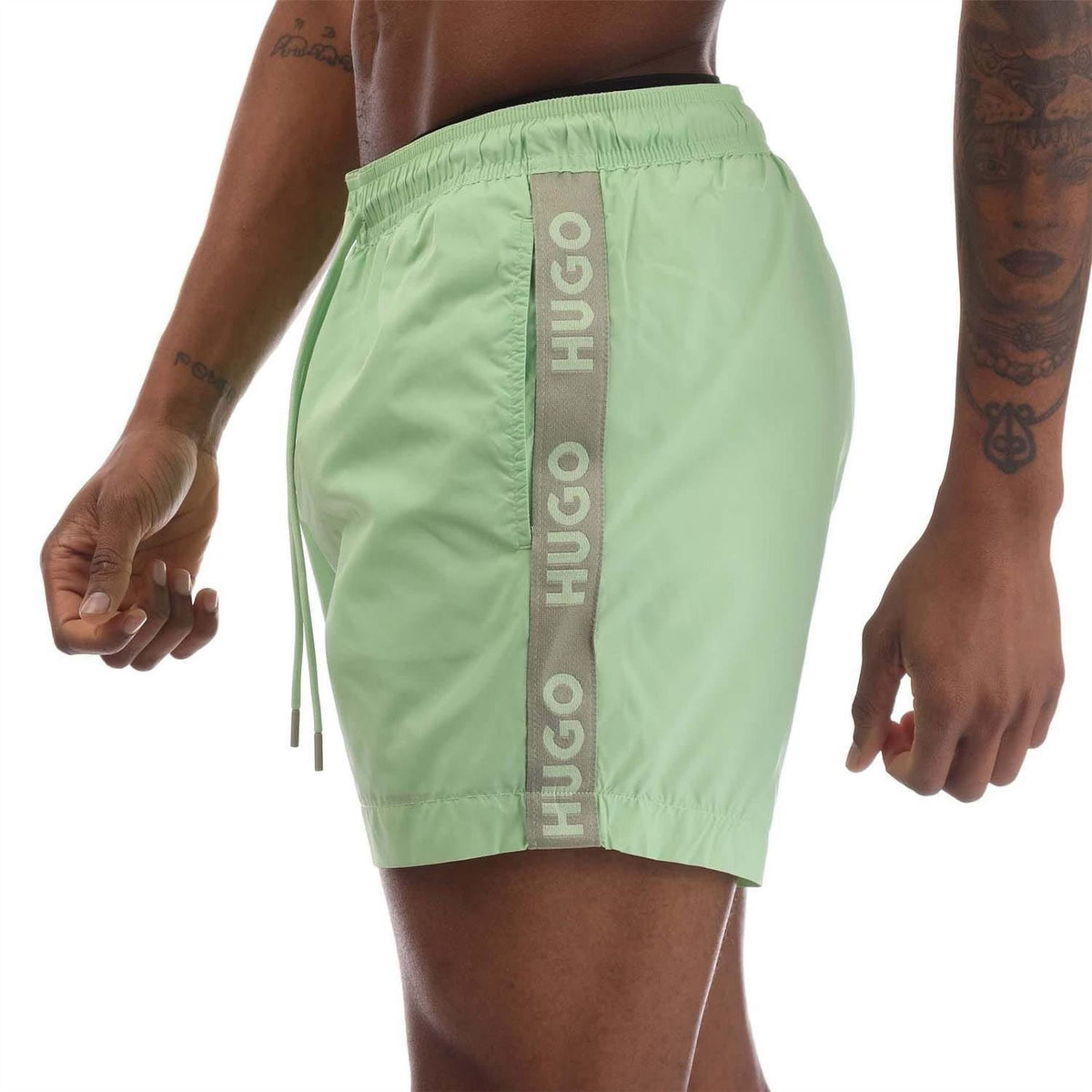 Hugo Logo Tape Swim Shorts