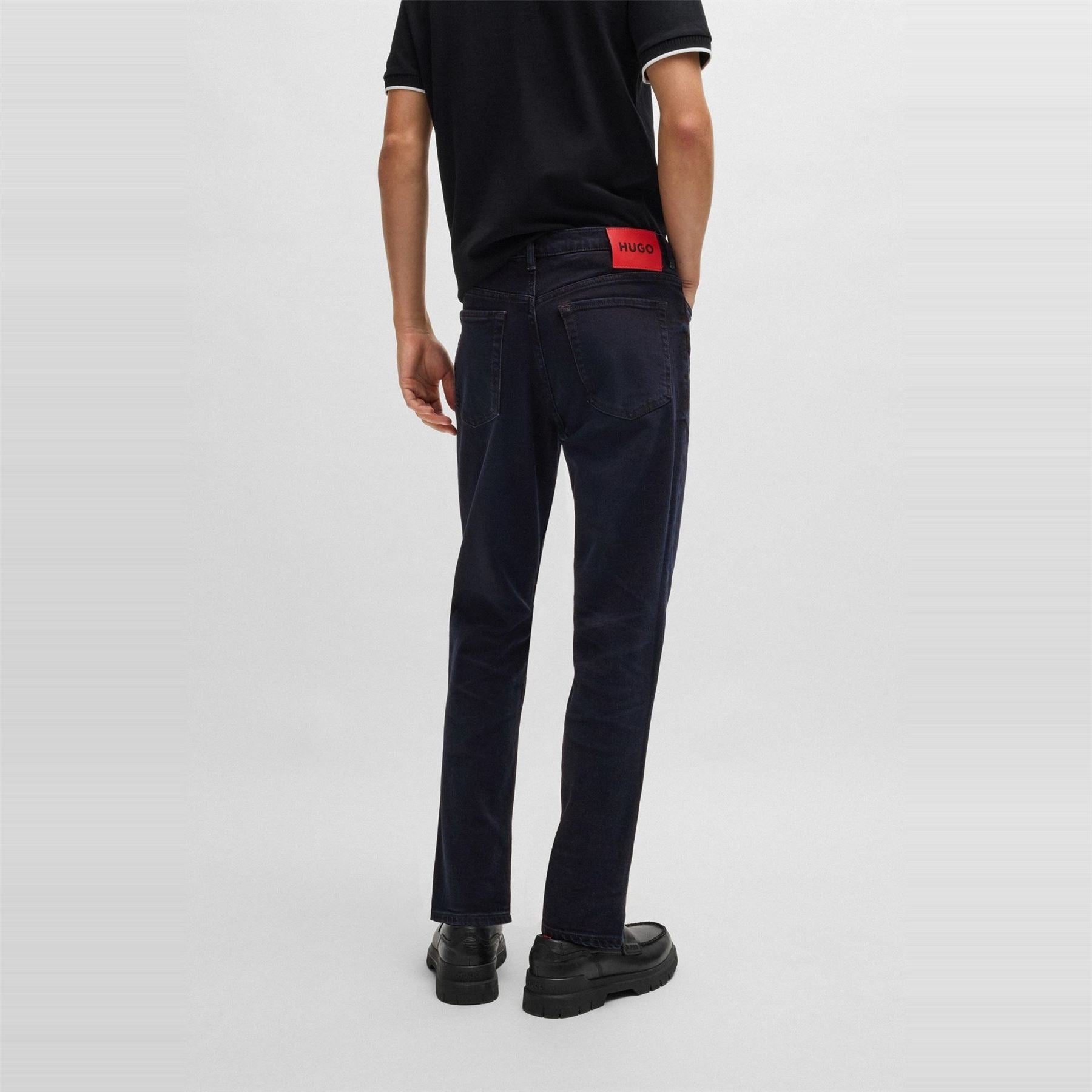 Hugo Tapered Fit Five Pocket Jeans
