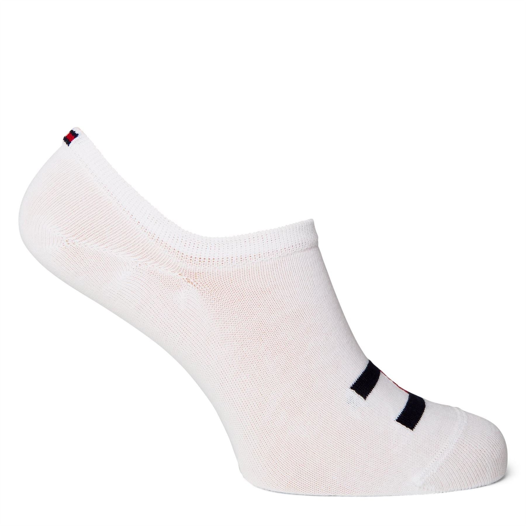 Tommy Hilfiger 2 Pack Flag Liner No Show Socks