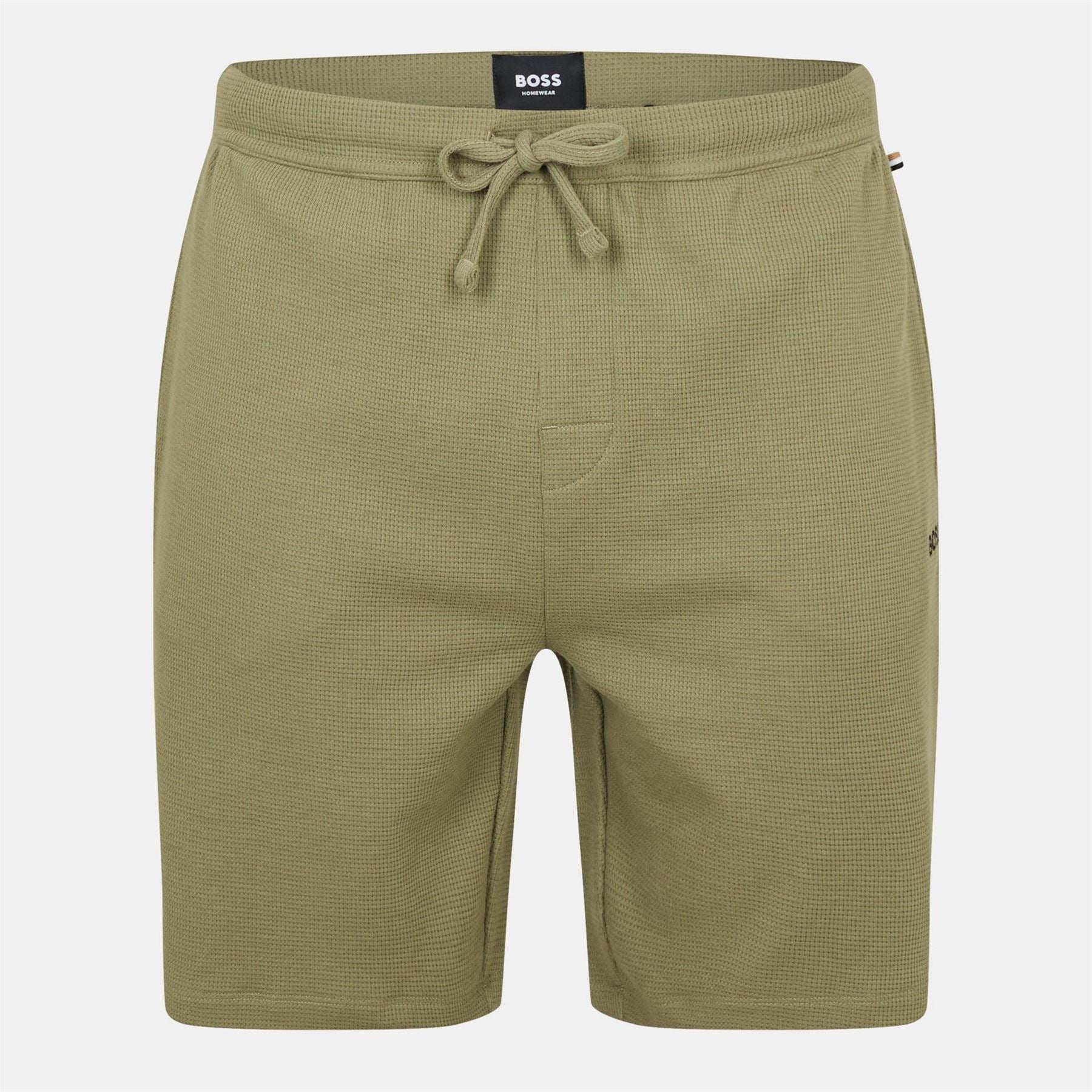 Boss Embroidered Waffle Pyjama Shorts