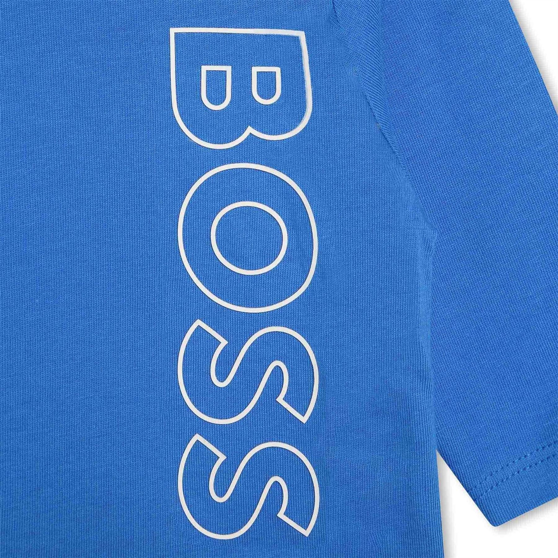 Boss Rib Crew Neck Long Sleeve Regular Fit T-Shirt