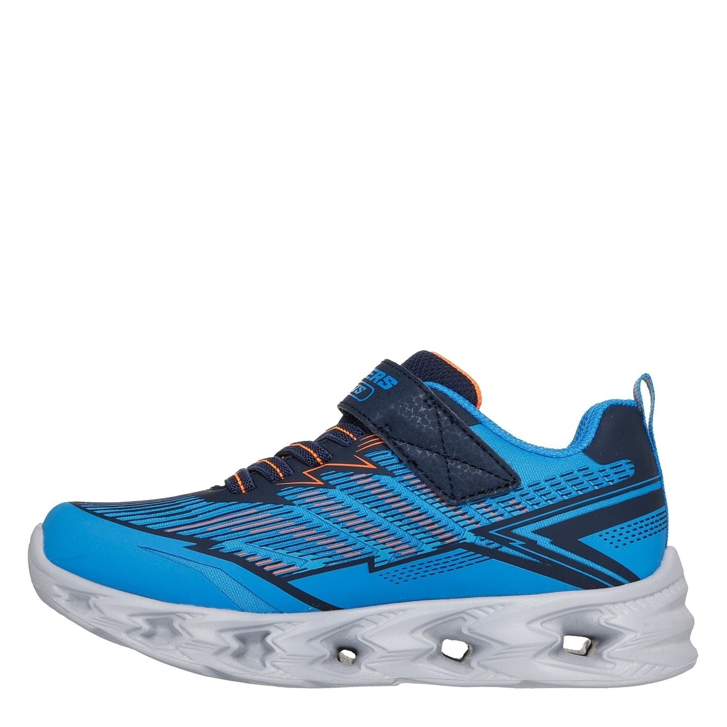 Skechers Lighted Gore  And  Strap Sneaker W 3d P Light Up Trainers Boys