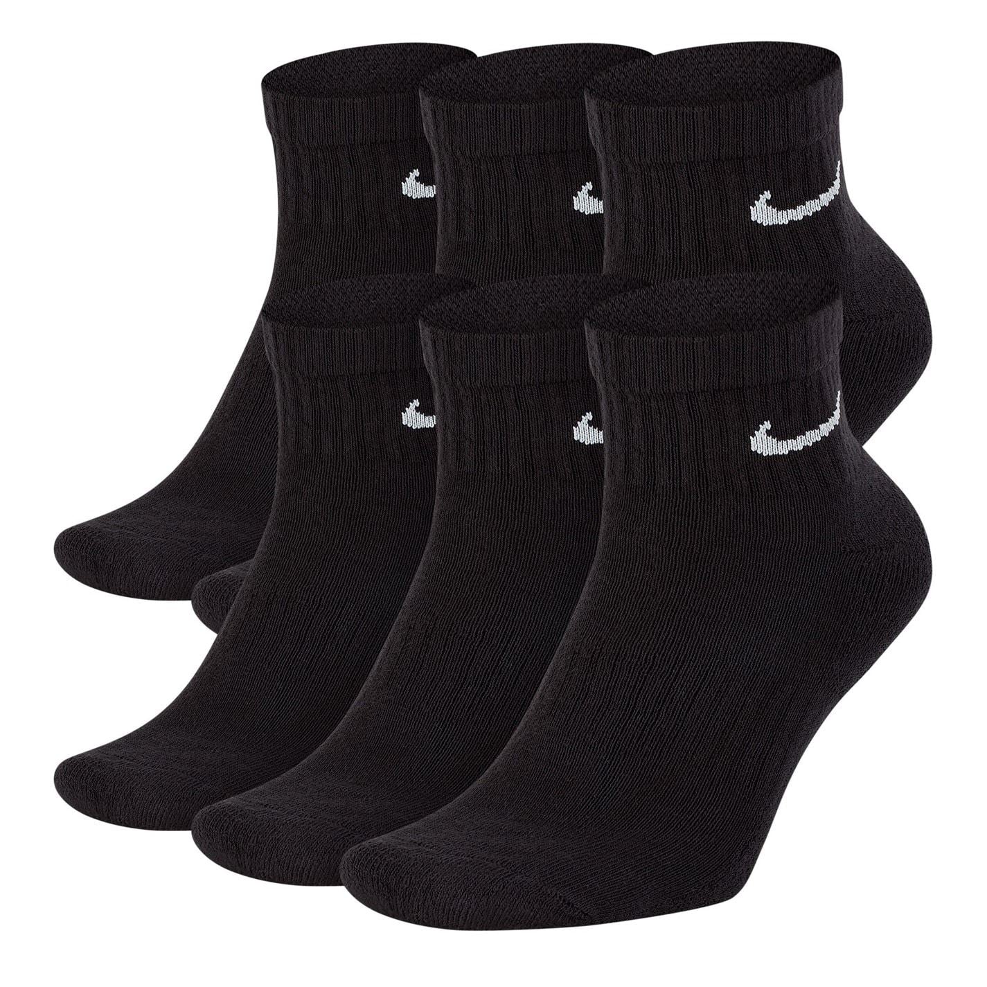 Nike 6 Pack Quarter Trainer Socks