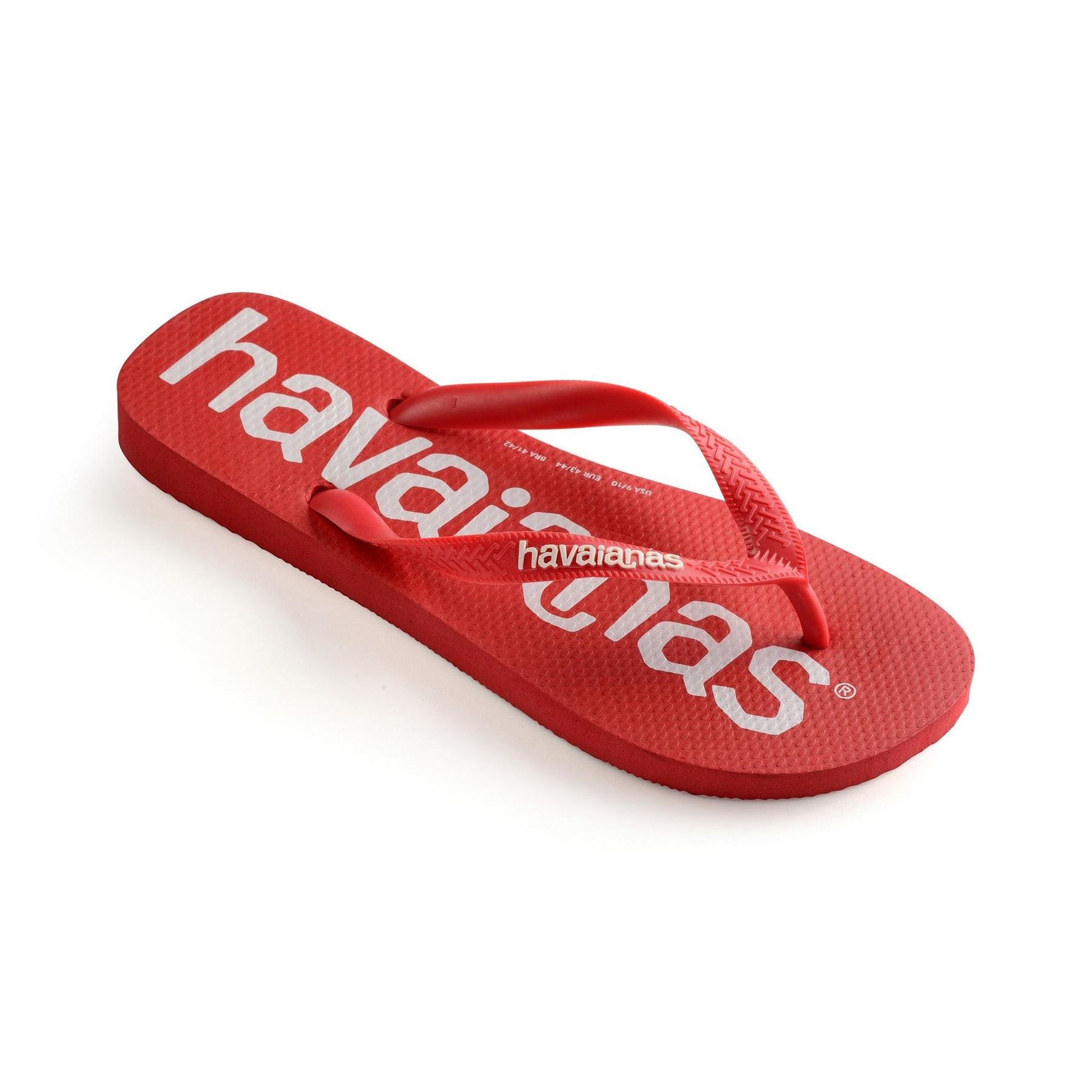 Havaianas Hav. Top Logomania Ruby Red 27 28 Flip Flops Womens
