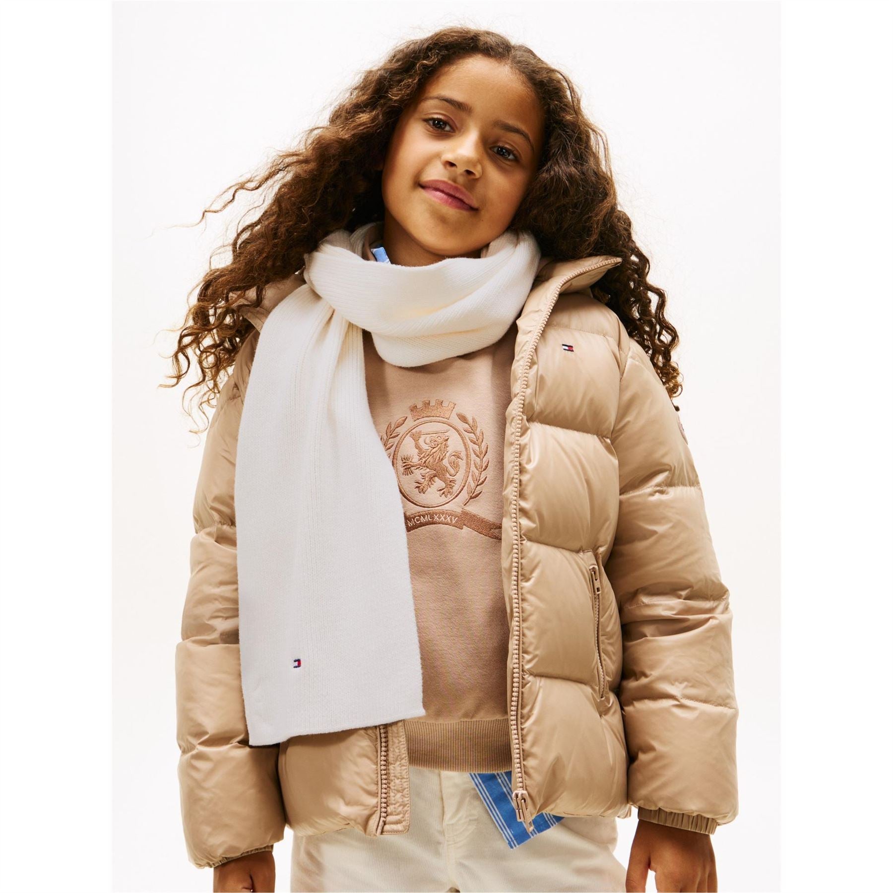 Tommy Hilfiger Kids Small Flag Knitted Scarf