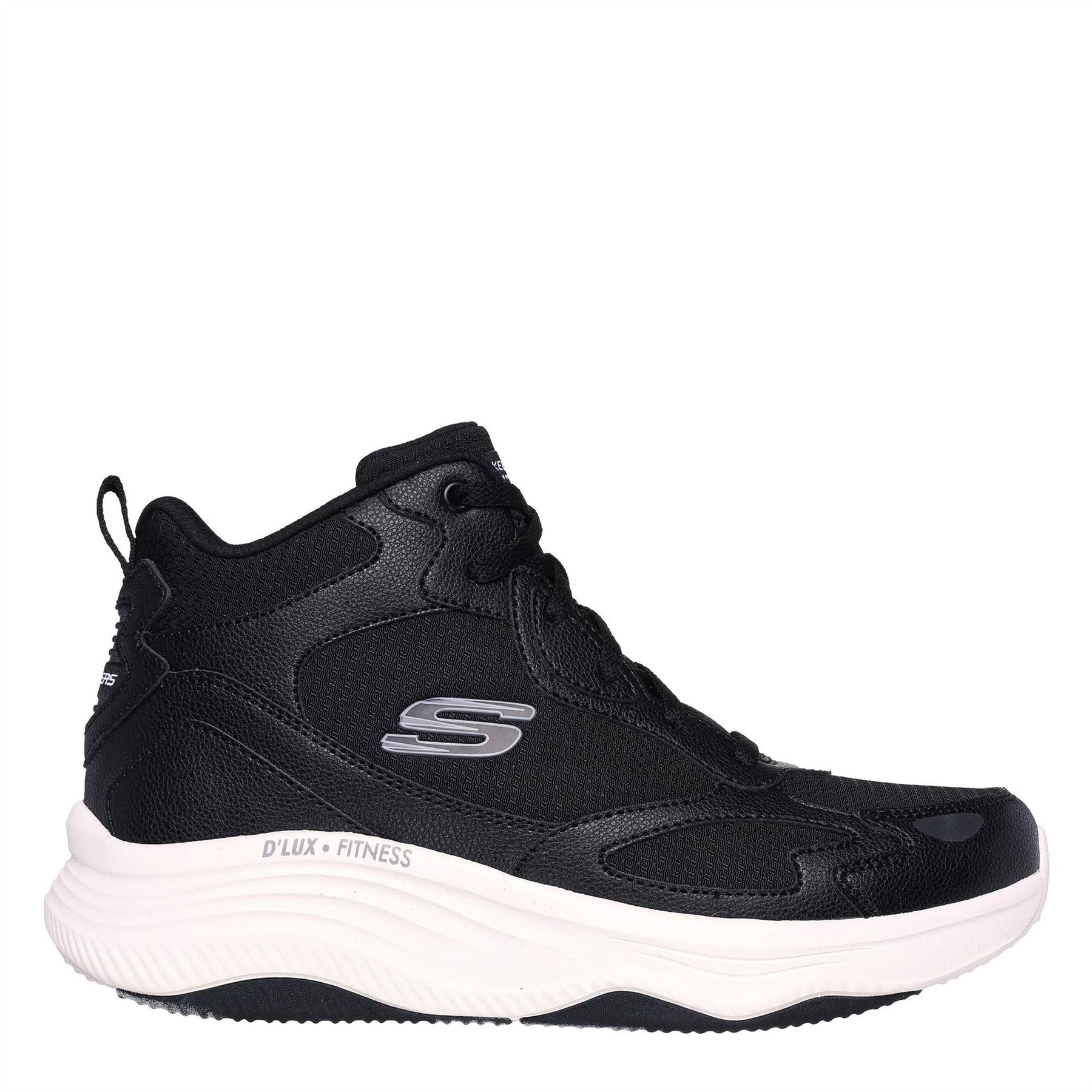 Skechers D'Lux Fitness Lace Up Mid Top Sneakers