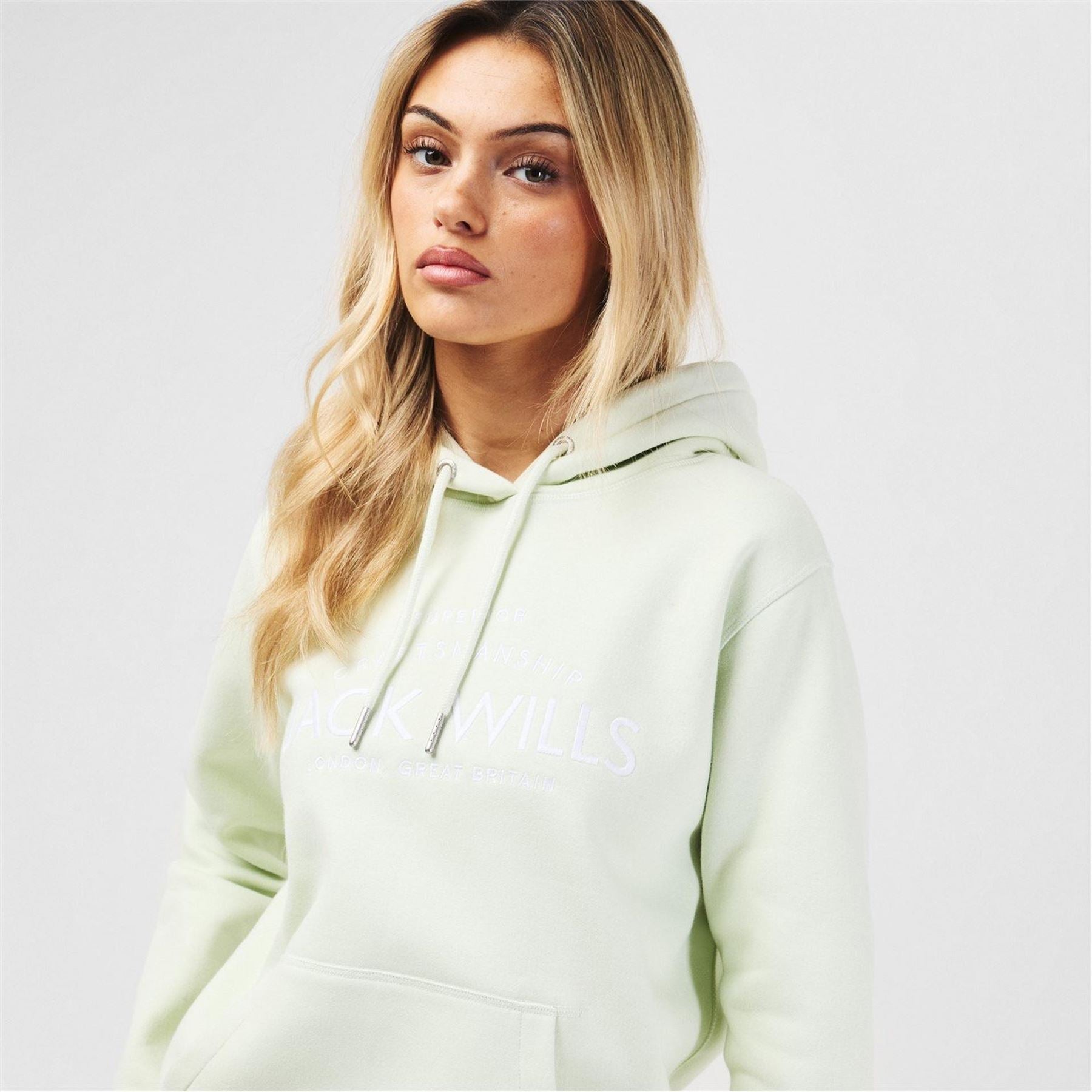 Jack Wills Hunston Graphic Logo Hoodie