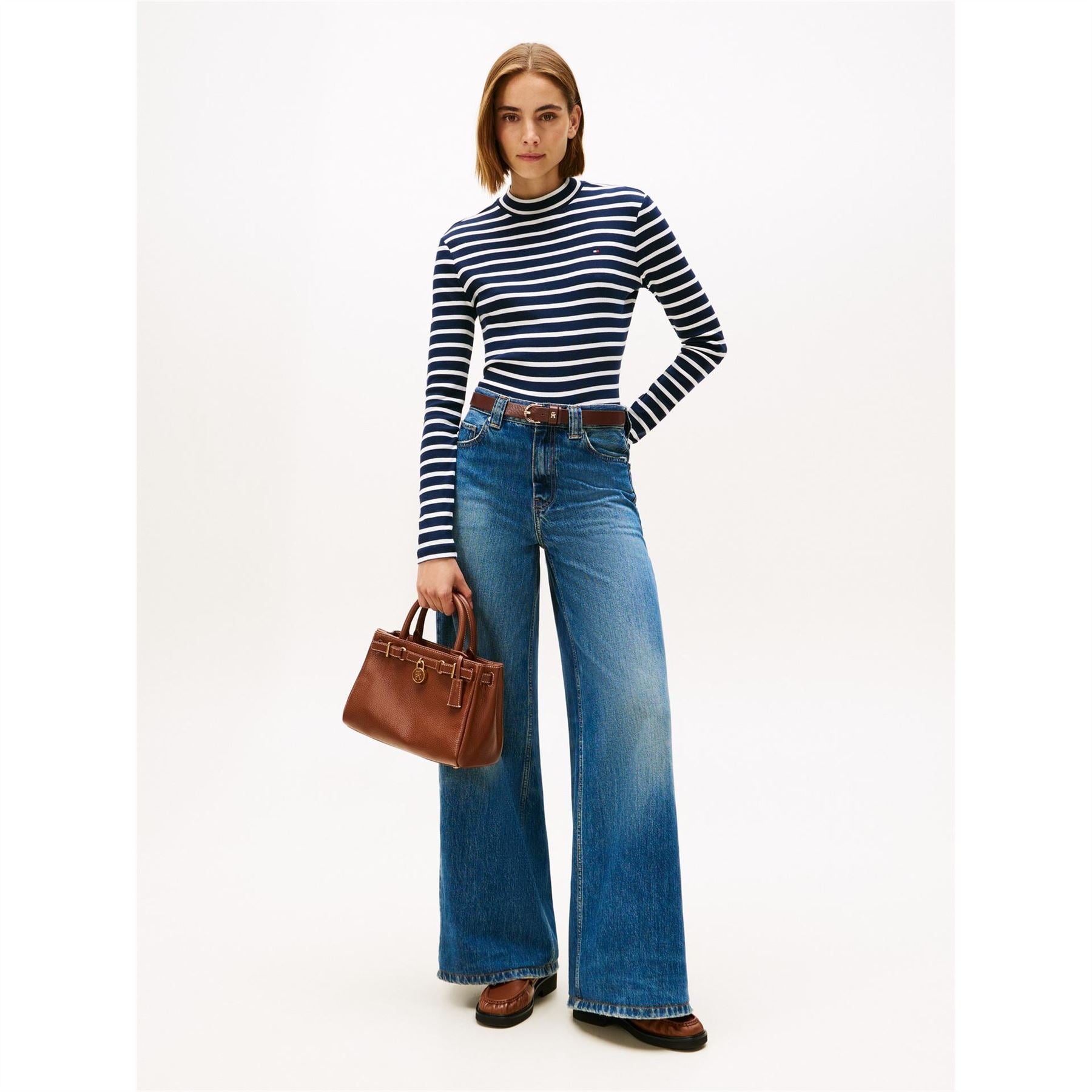 Tommy Hilfiger Slim Fit Crew Neck Long Sleeve T-Shirt