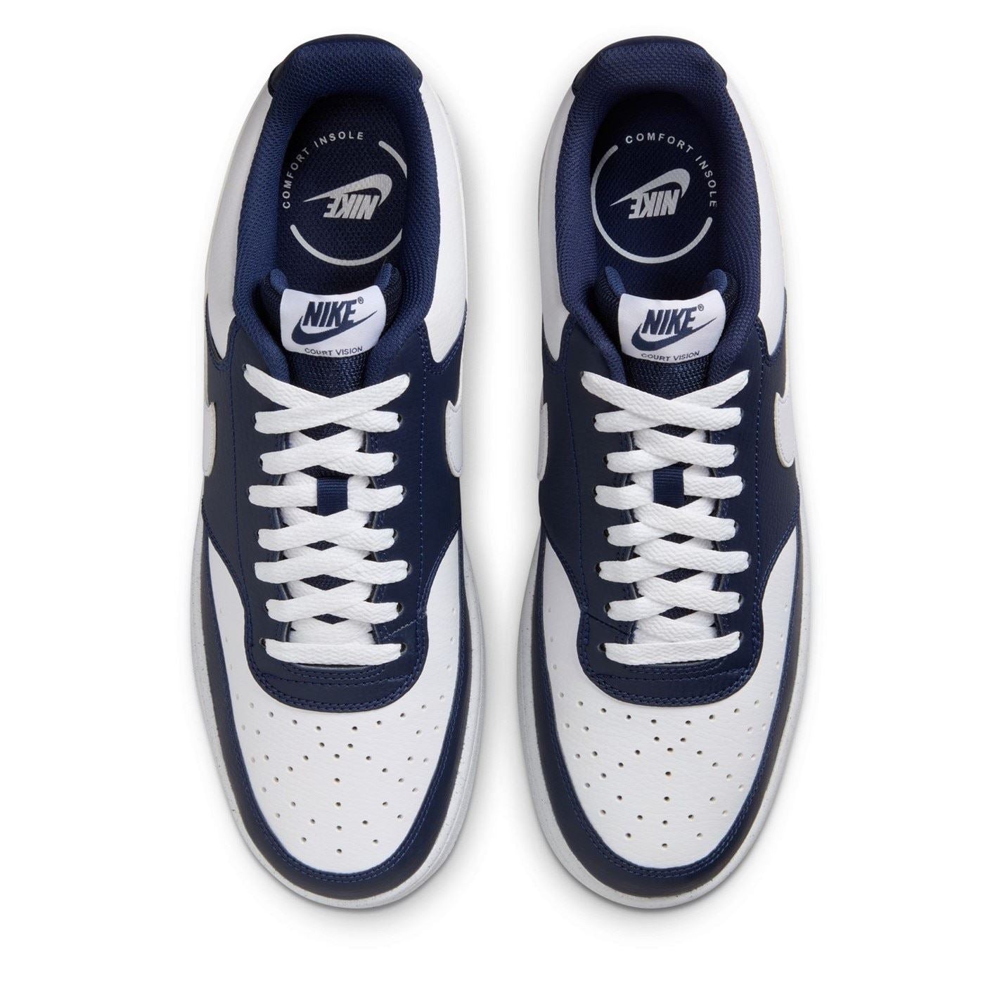 Nike Court Vision Low Top Lace-Up Sneakers