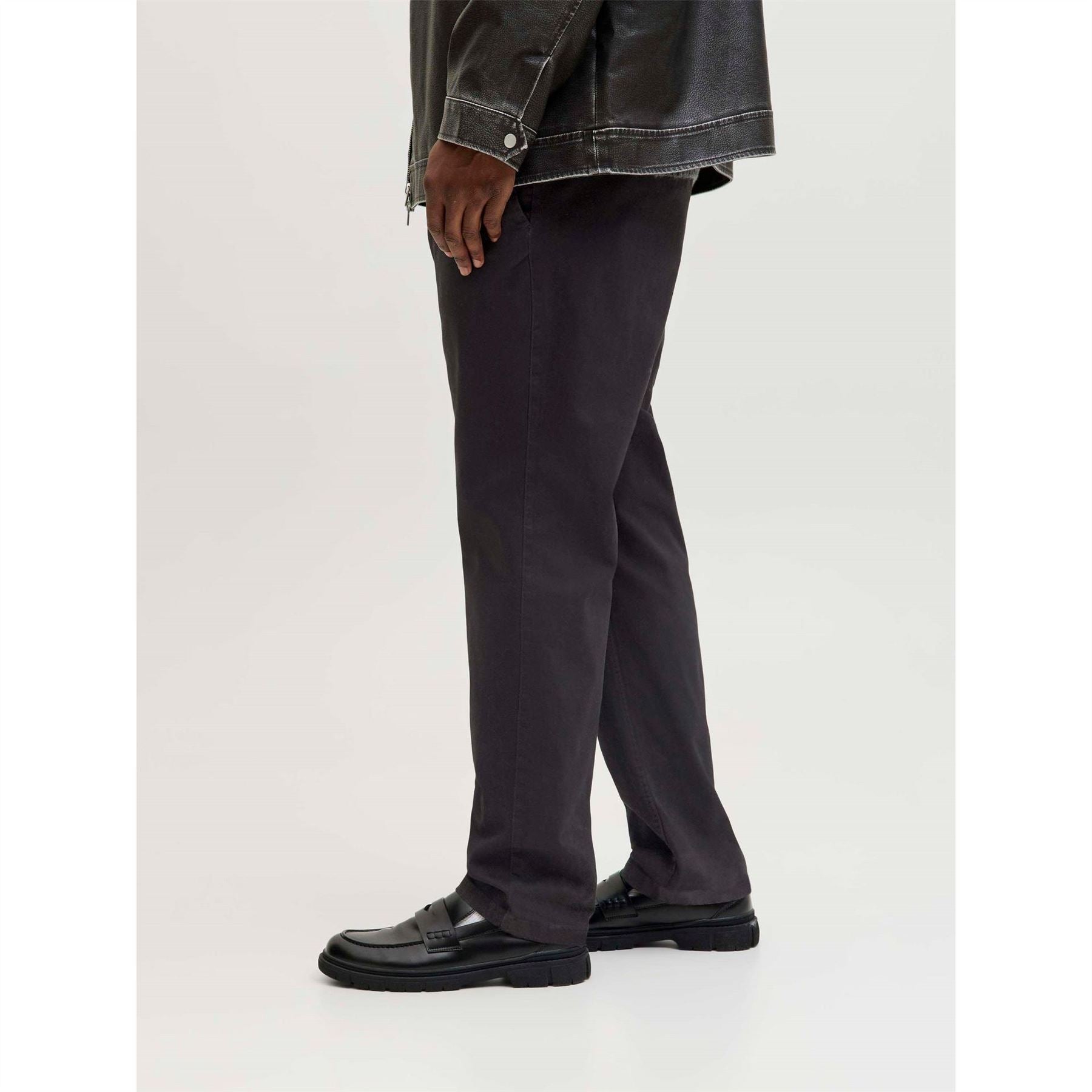 Jack and Jones Marco Dave Solid Patterned Straight Leg Chinos