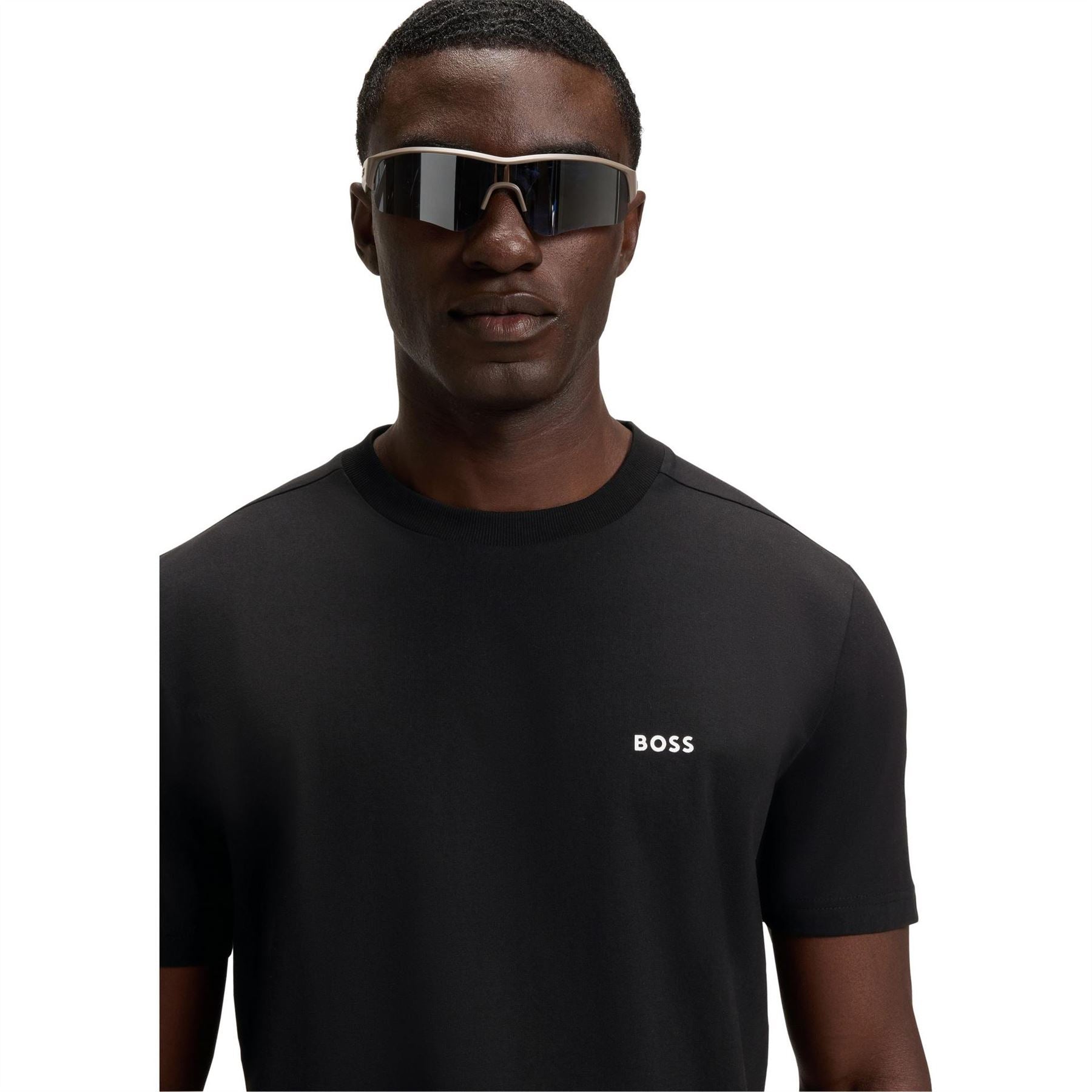Boss BOSS GREEN T Shirt with Logo Design Stretch Cotton