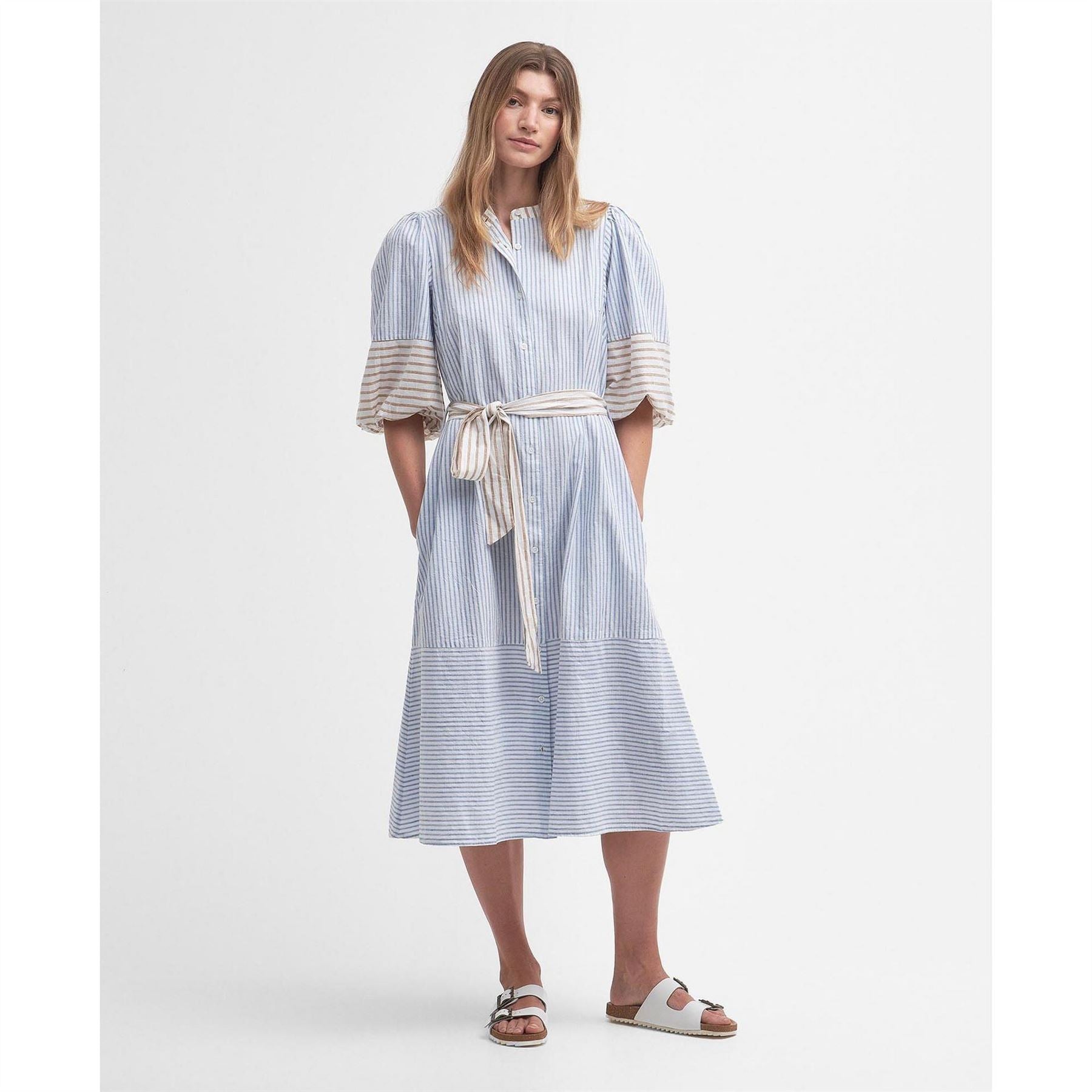 Barbour Striped Shirt Dress