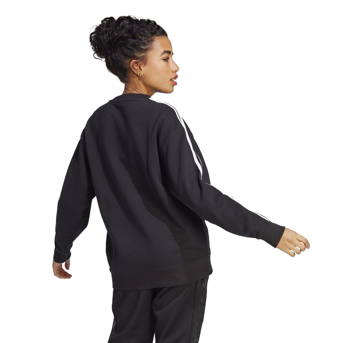 adidas Womens Studio Lounge 3 Stripes Sweatshirt