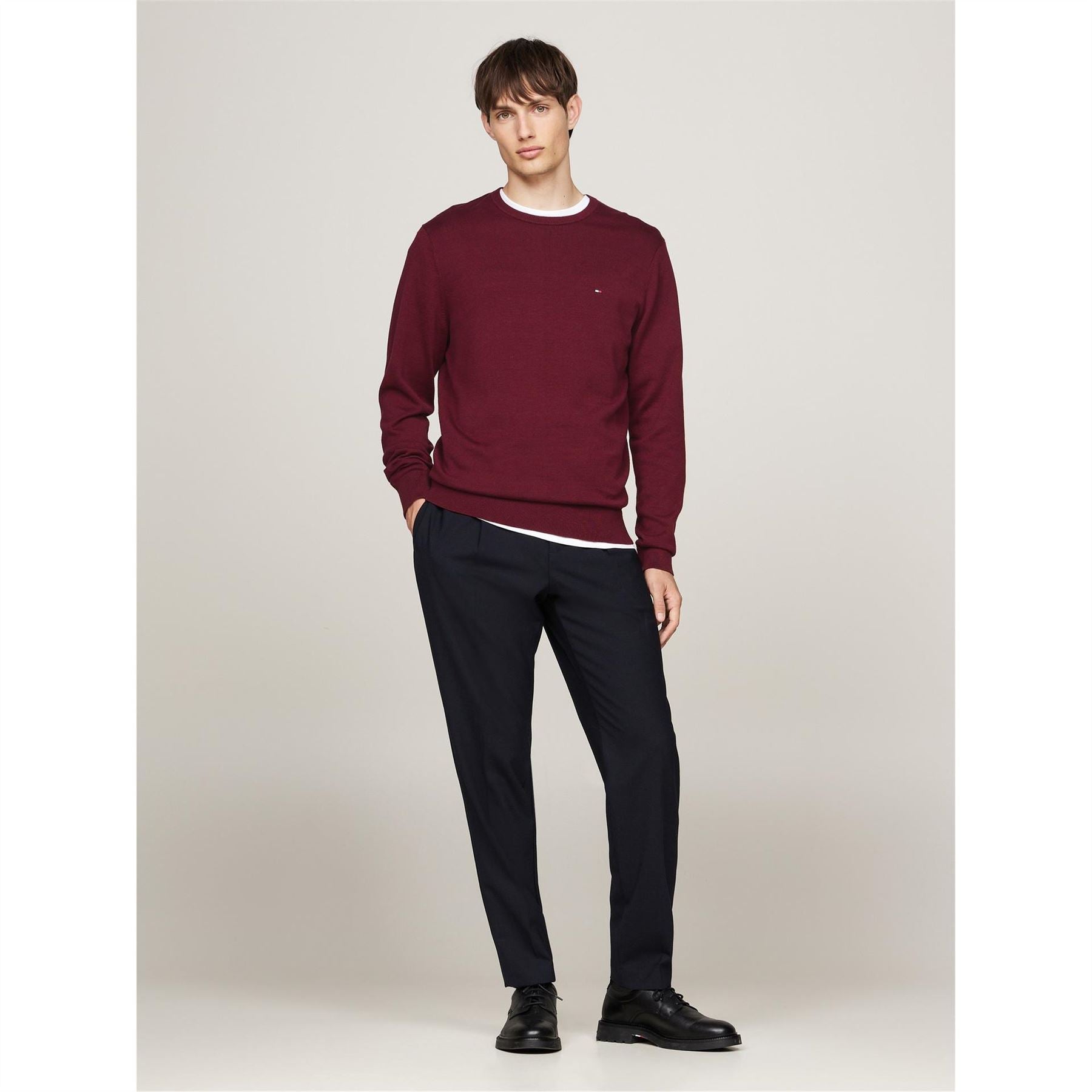 Tommy Hilfiger Cotton Crew Neck Pullover Sweater