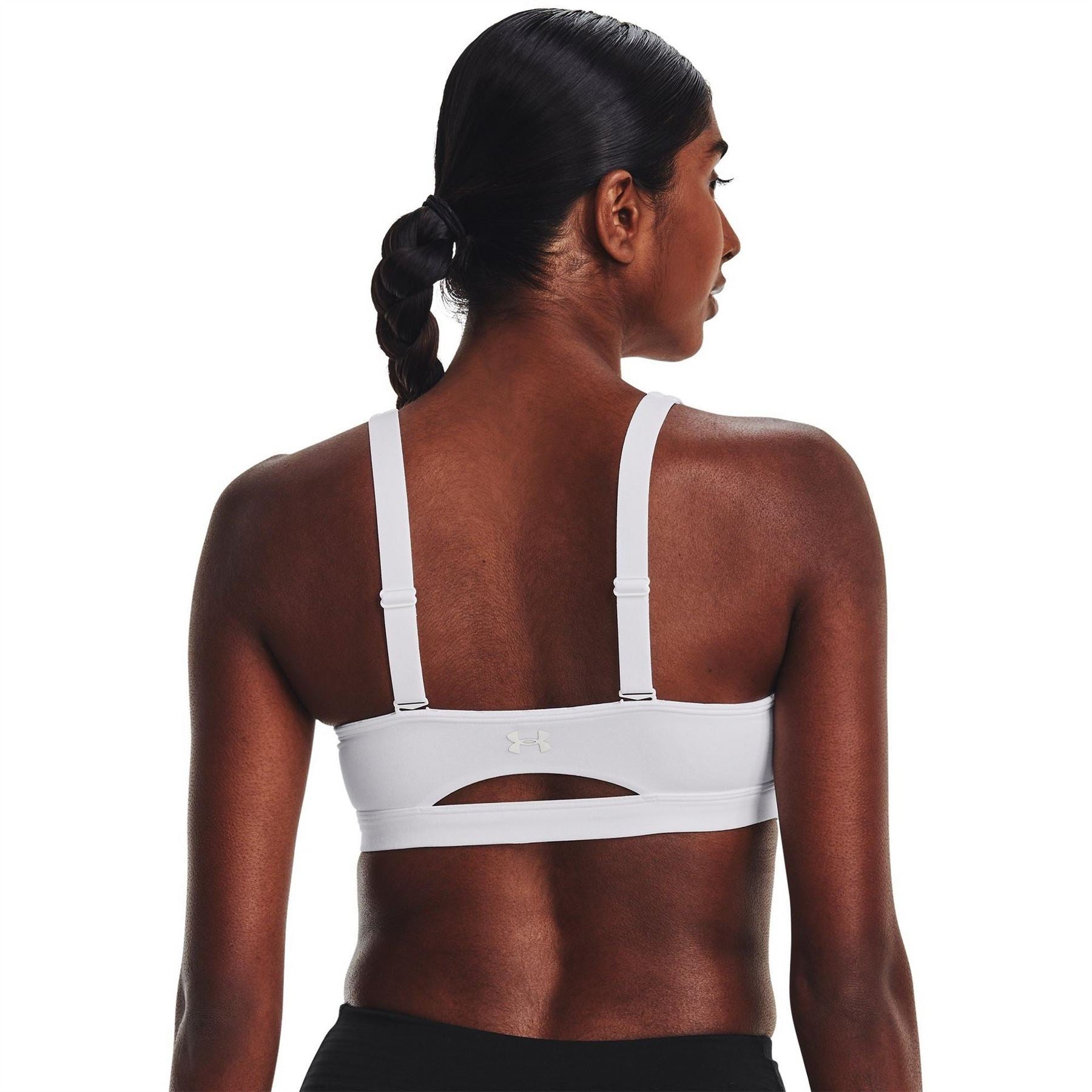 Under Armour Smartform V-Neck Sports Bra with Spaghetti Straps