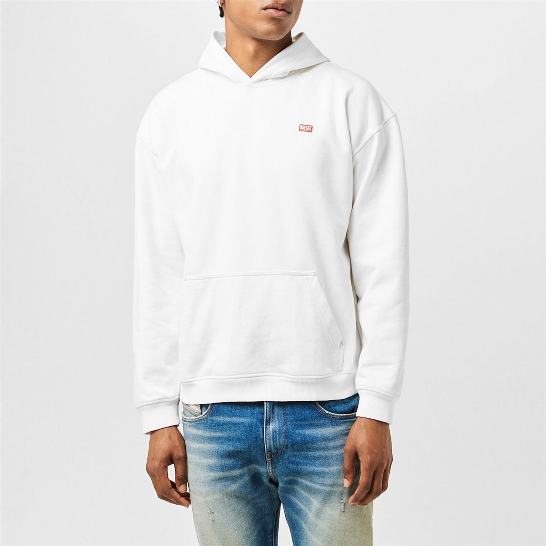 Diesel Boxt Hood Relaxed Fit Long Sleeve Sweatshirt