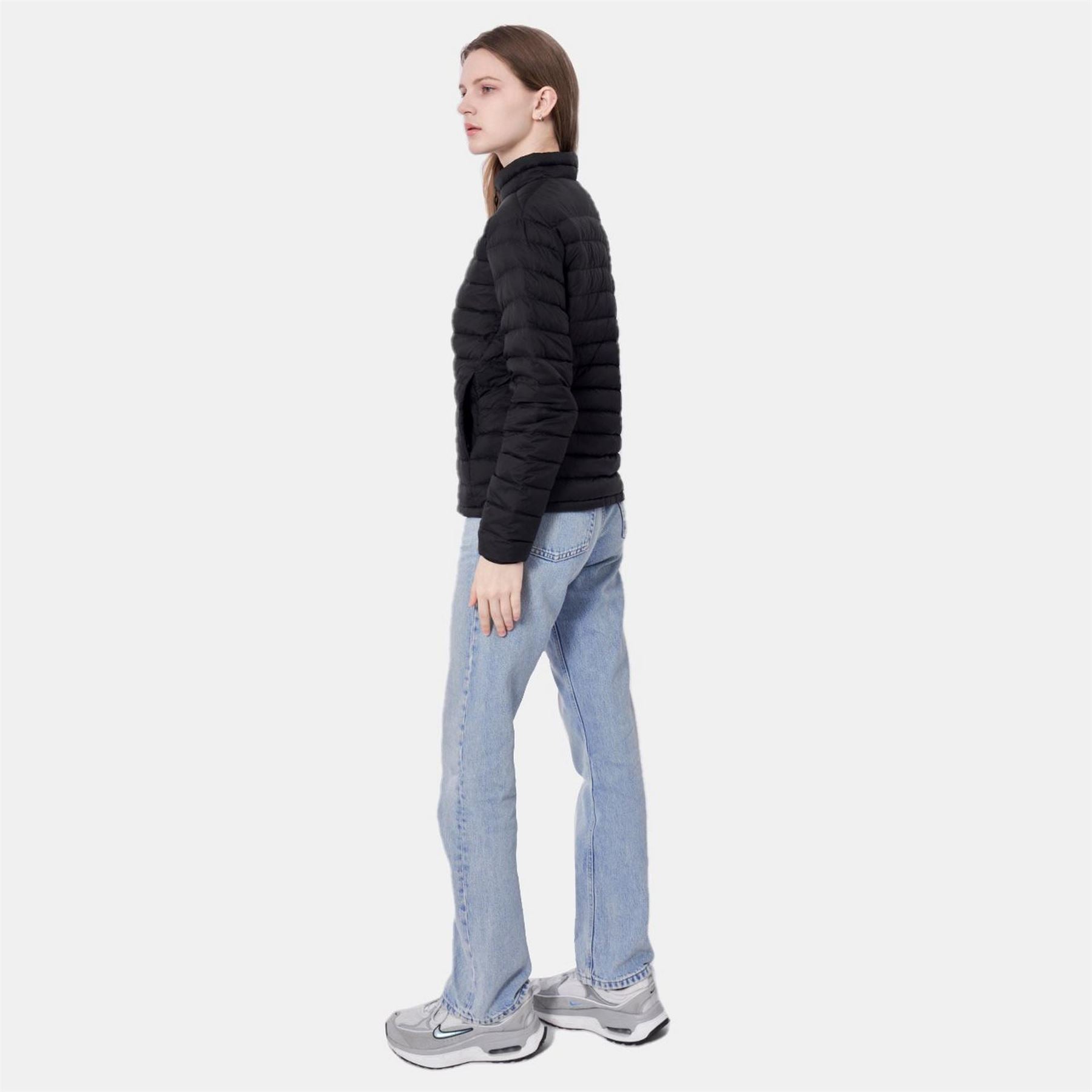 Firetrap Packable Water Repellent Down Long Sleeve Short Puffer Jacket