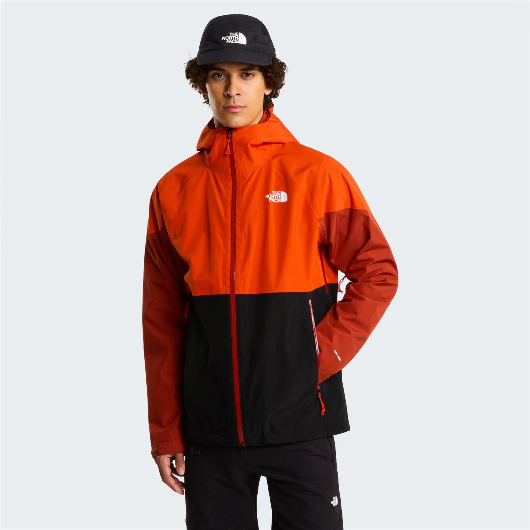 The North Face Hooded Neck Lightning Color Block Rain Jacket