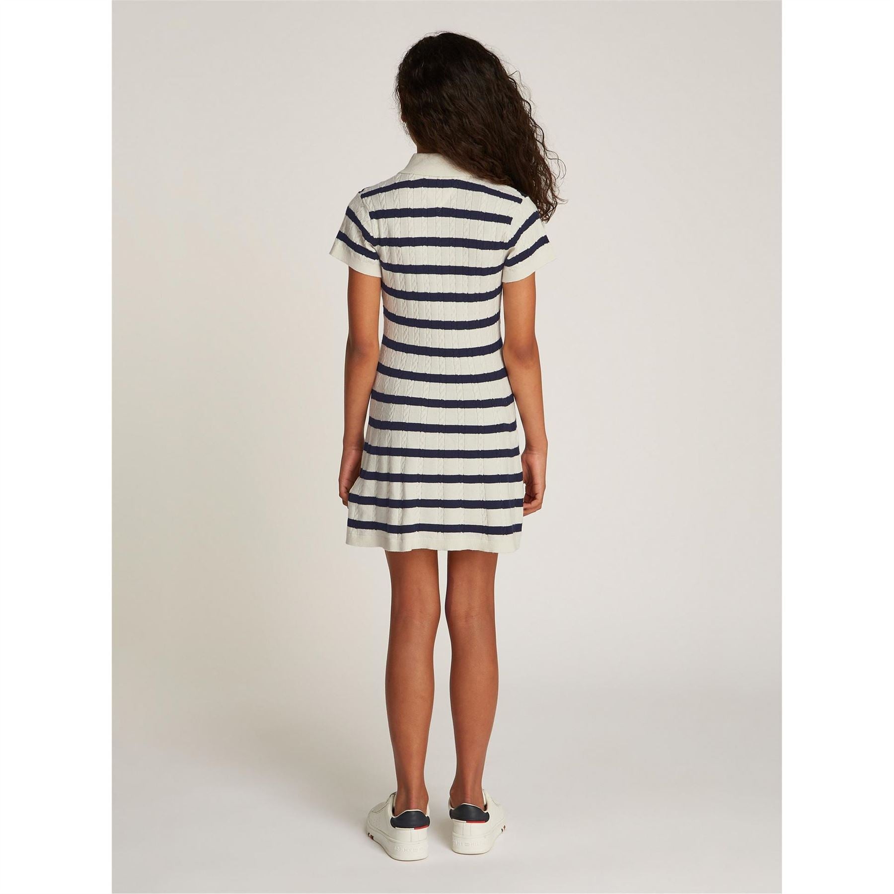 Tommy Hilfiger Collared Neck Mini T-Shirt Dress