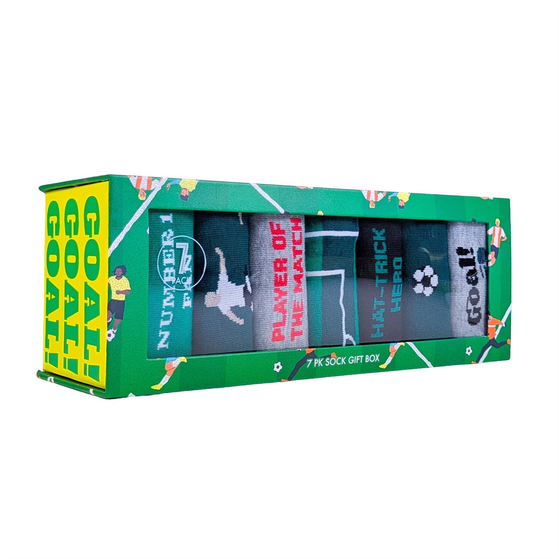 Orrsum Sock Company Football 7 Days 7 Pack Socks Gift Box