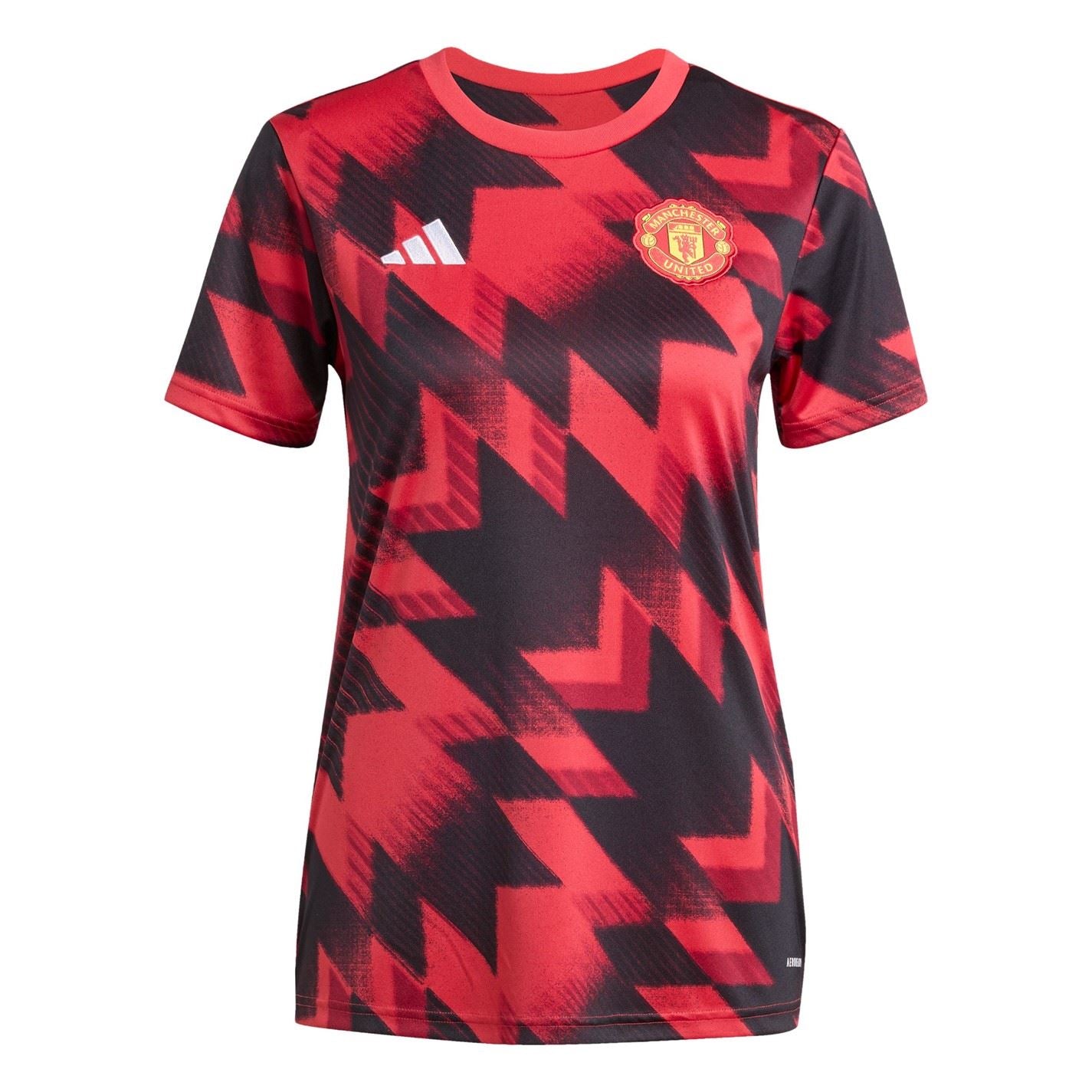 adidas Womens Manchester United Pre Match Shirt 2025 2026