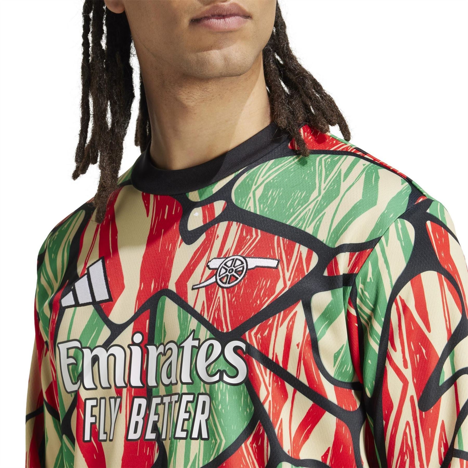 adidas Mens Arsenal Long Sleeve Pre Match Shirt 24 25