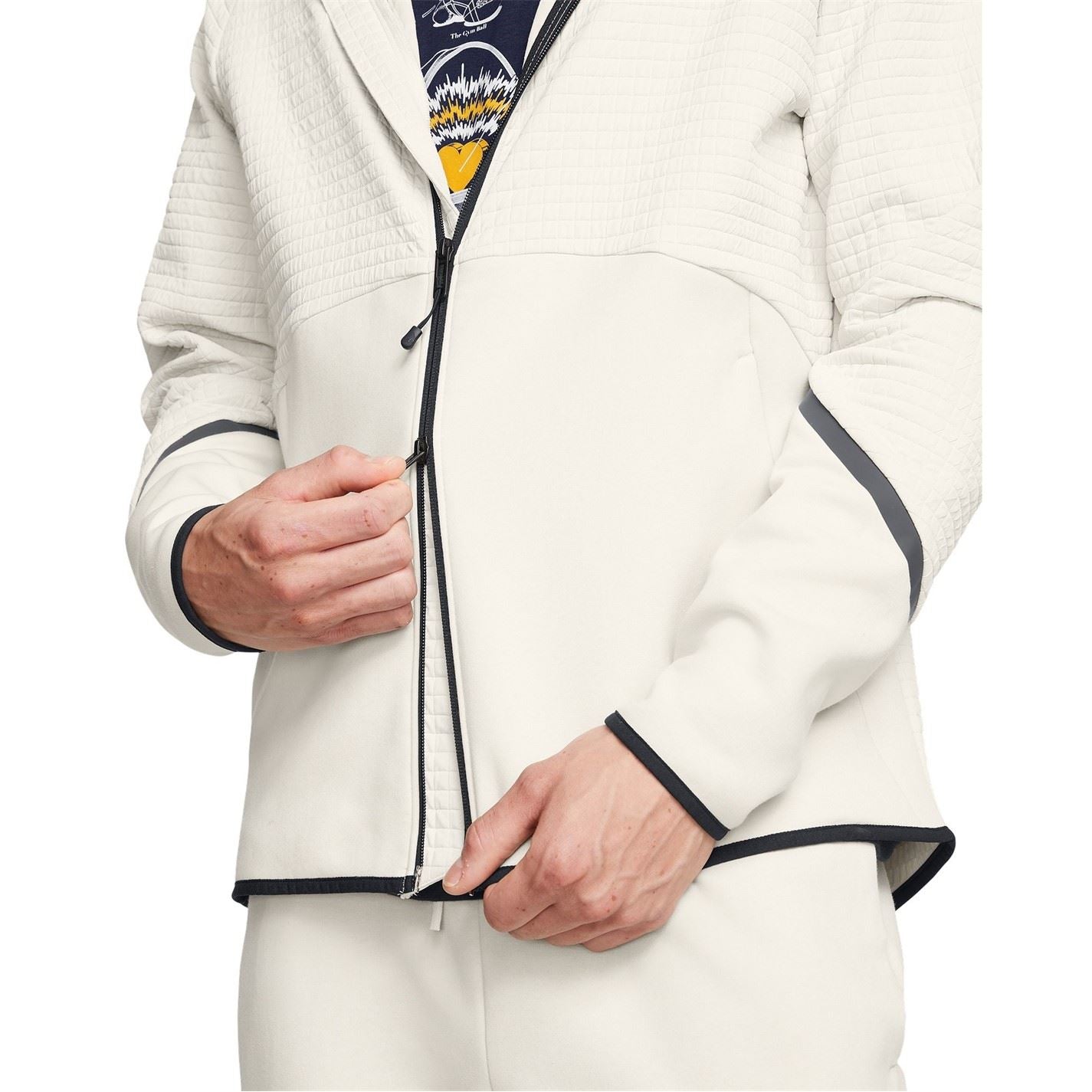 Under Armour Unstoppable Hooded Full Zipper Textured Zipped Pocket Jacket