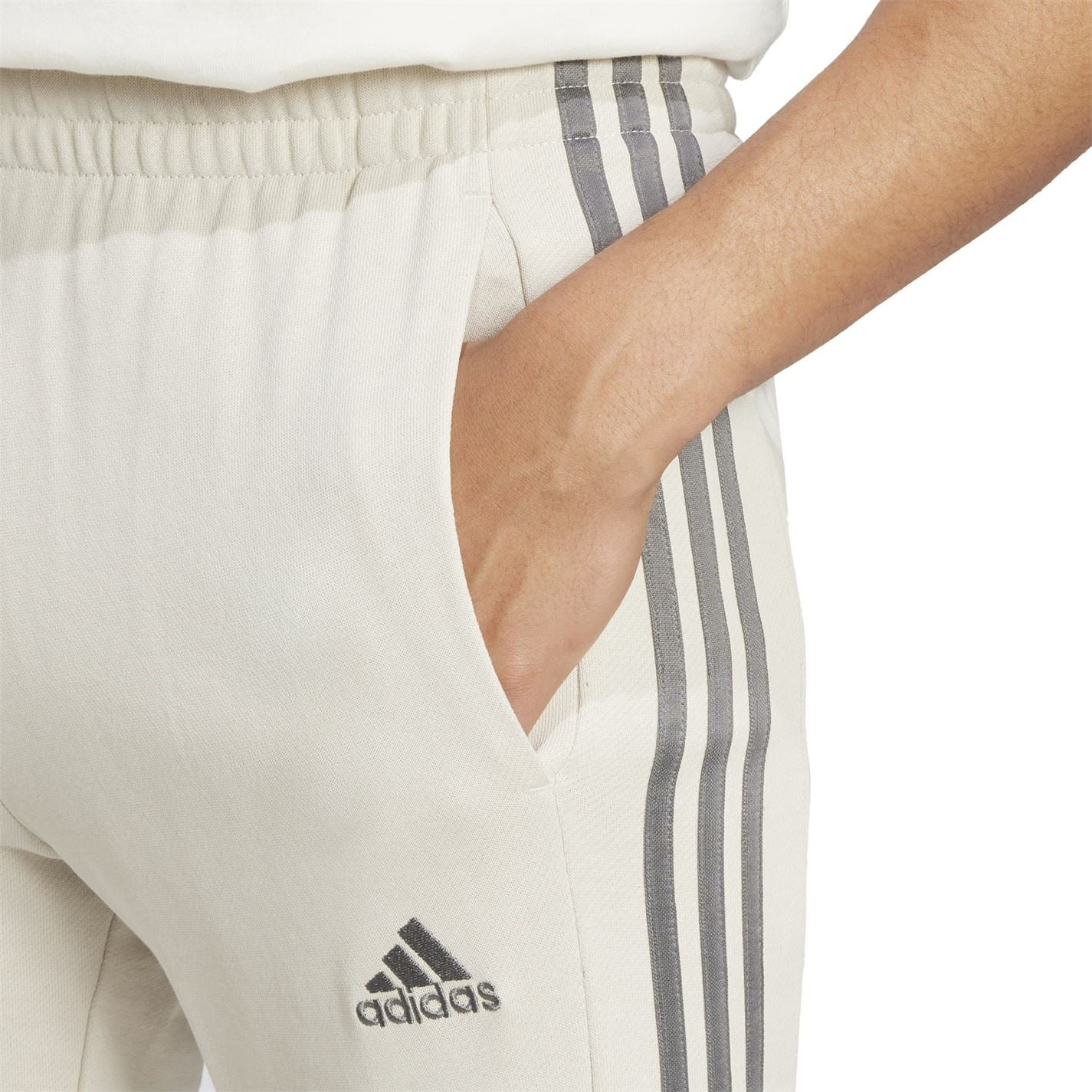 adidas Essentials French Terry Tapered Cuff 3  Stripes Joggers