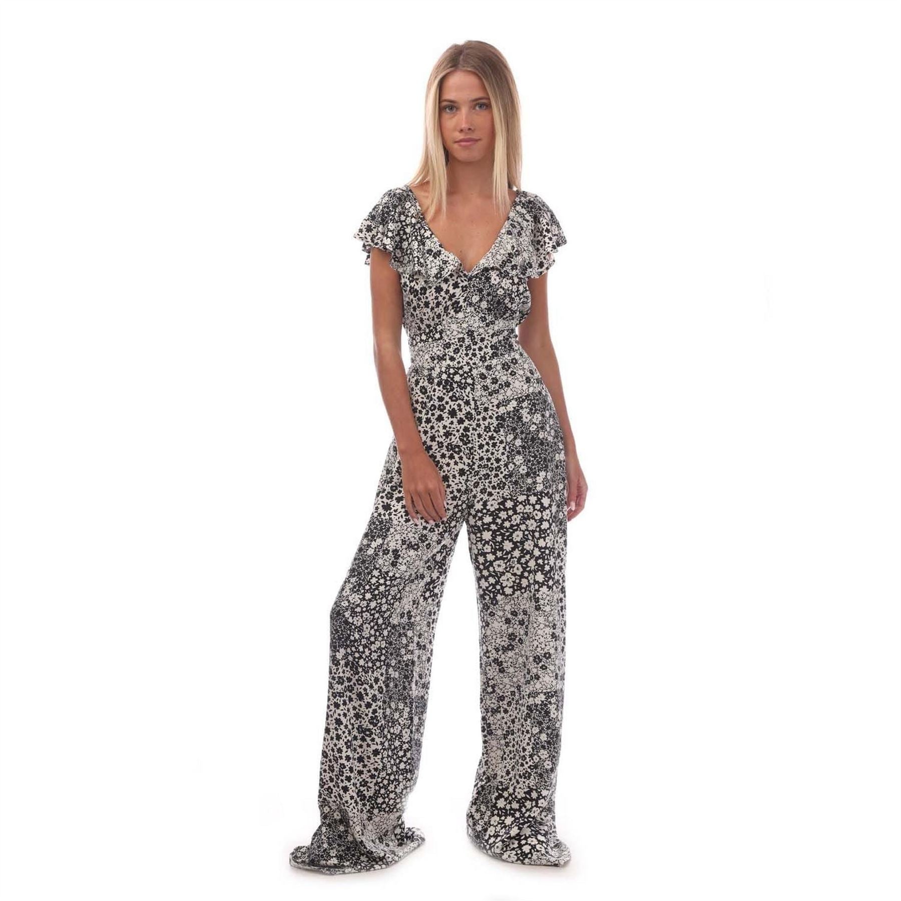 Nobodys Child Floral Flutter Jumpsuit