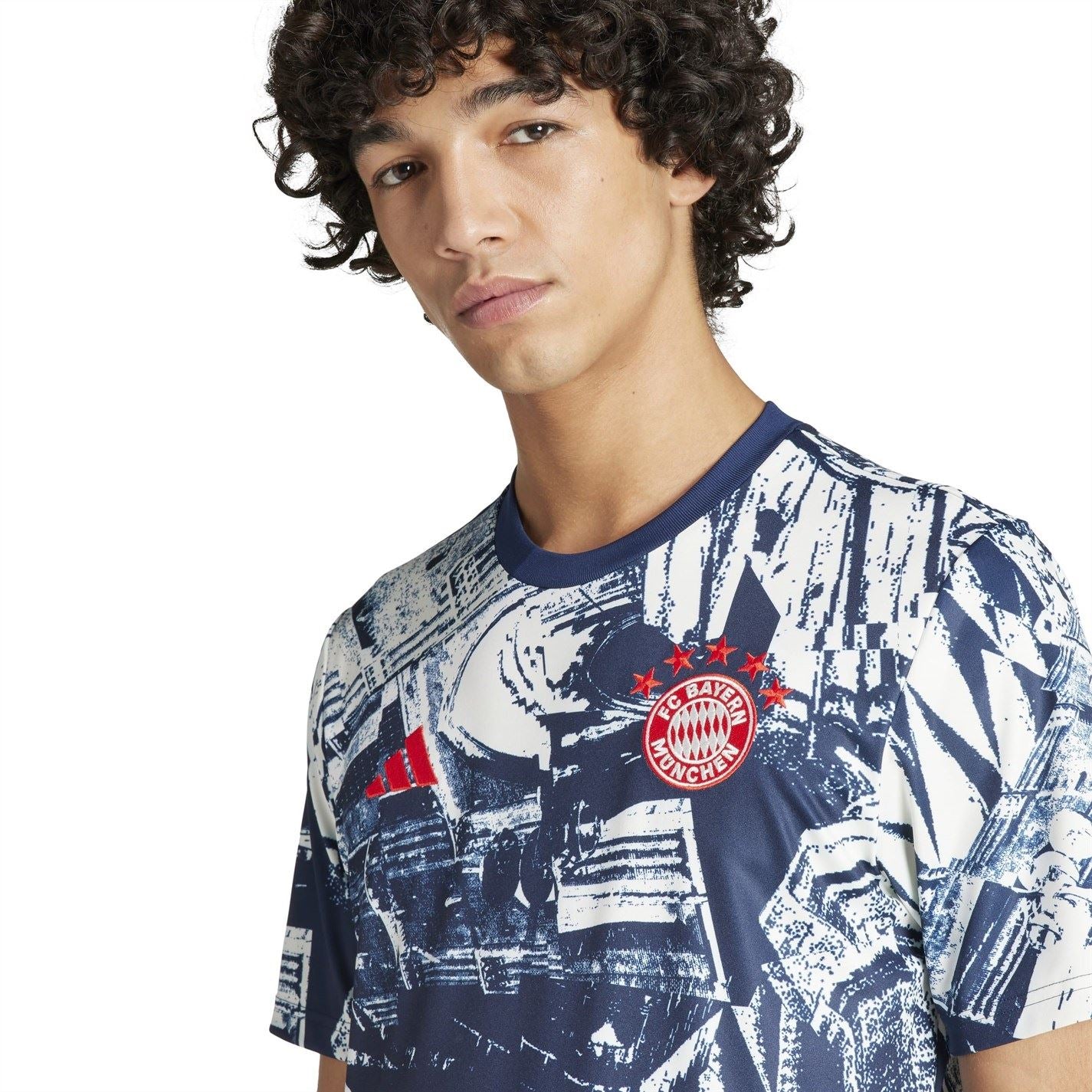 adidas Mens Bayern Munich Pre Match Shirt 2023 2024