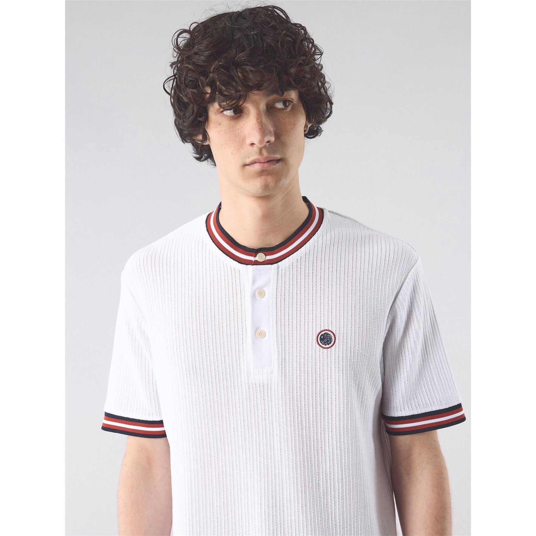 Pretty Green Pg Cressa Grandad Regular Fit T-Shirt