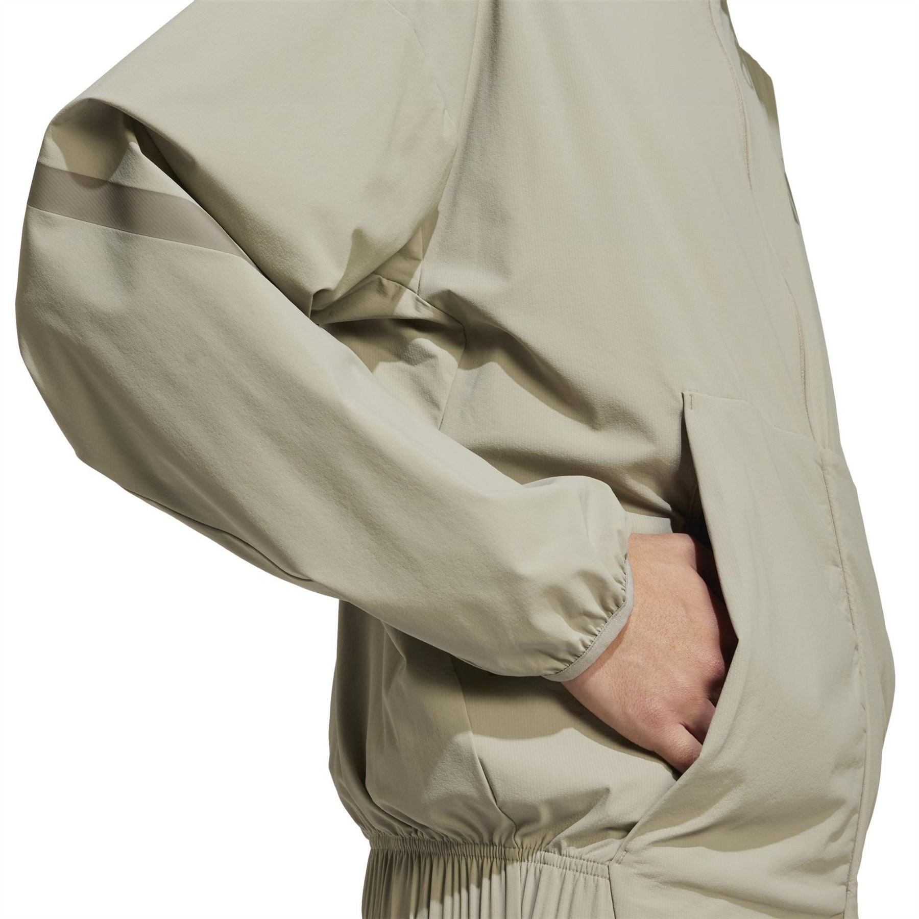 adidas Z.N.E Solid Patterned Zipped Pocket Track Jacket with Logo