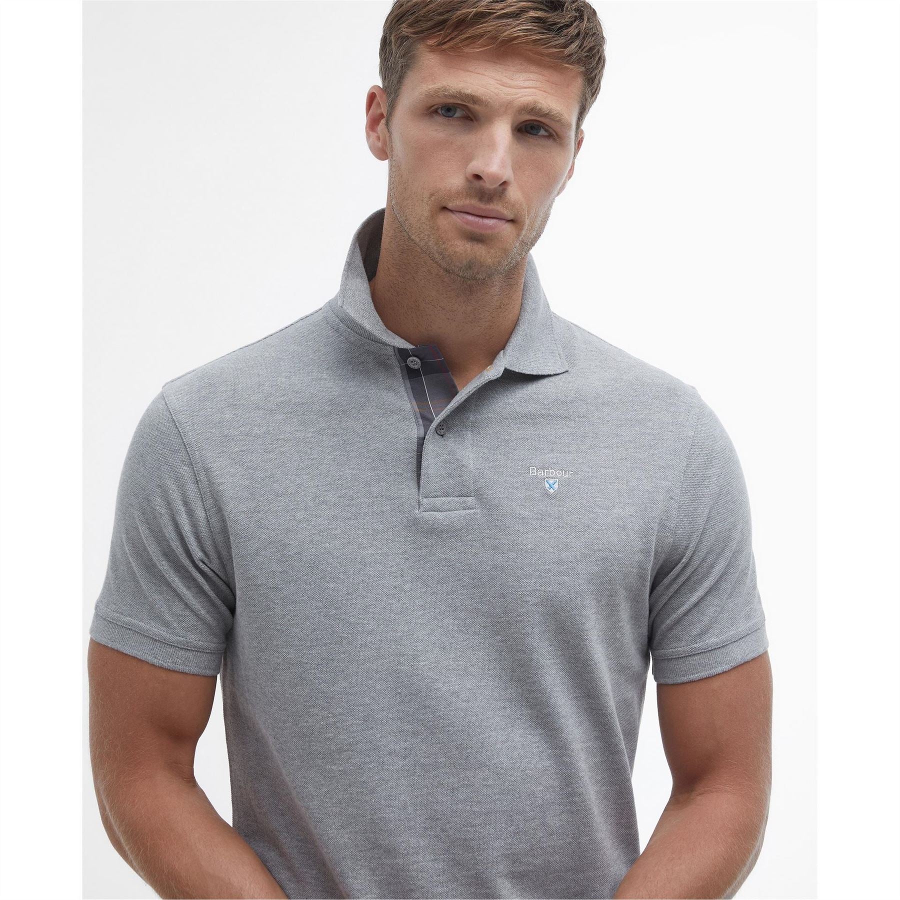 Barbour Tartan Pique Polo Shirt