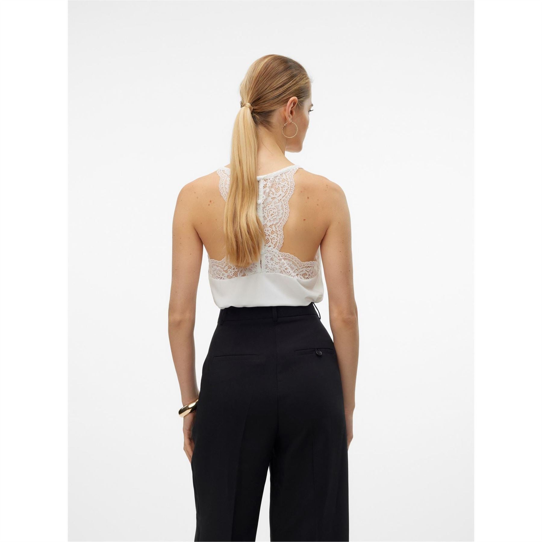 Vero Moda V-Neck Lace Regular Fit Tank