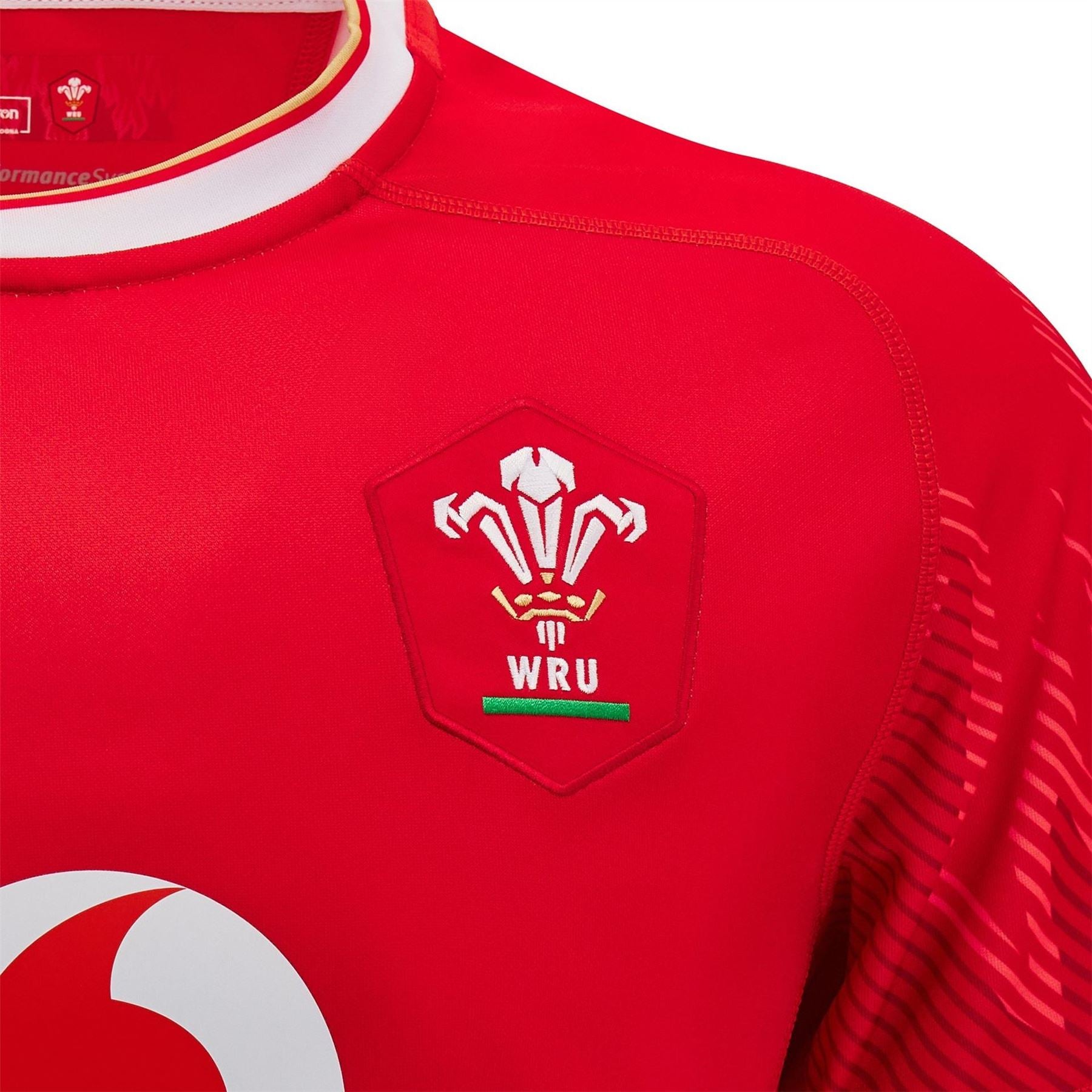 Macron Welsh Rugby Union Home Shirt 2024 Juniors