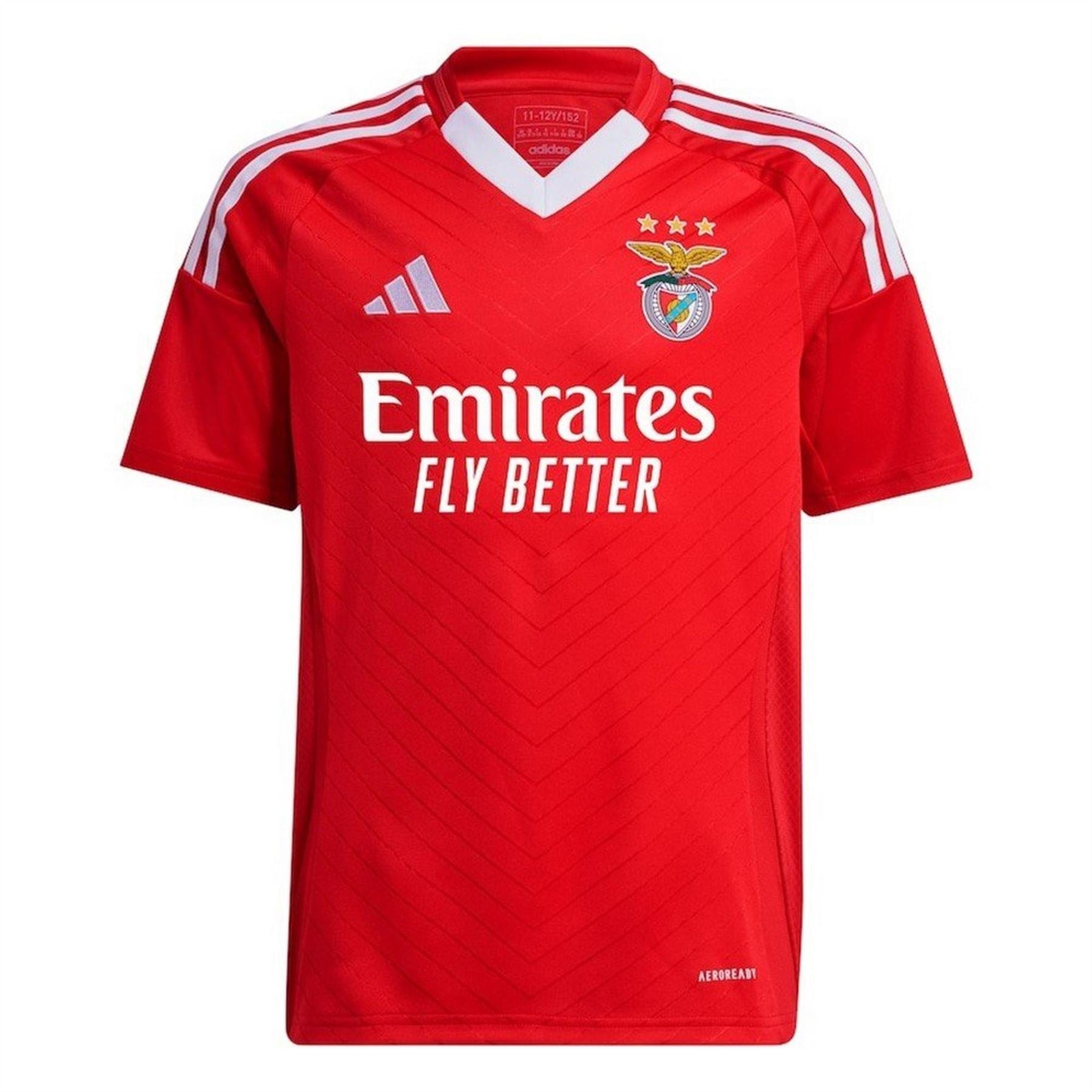 adidas Benfica Home Shirt 2024 2025 Juniors