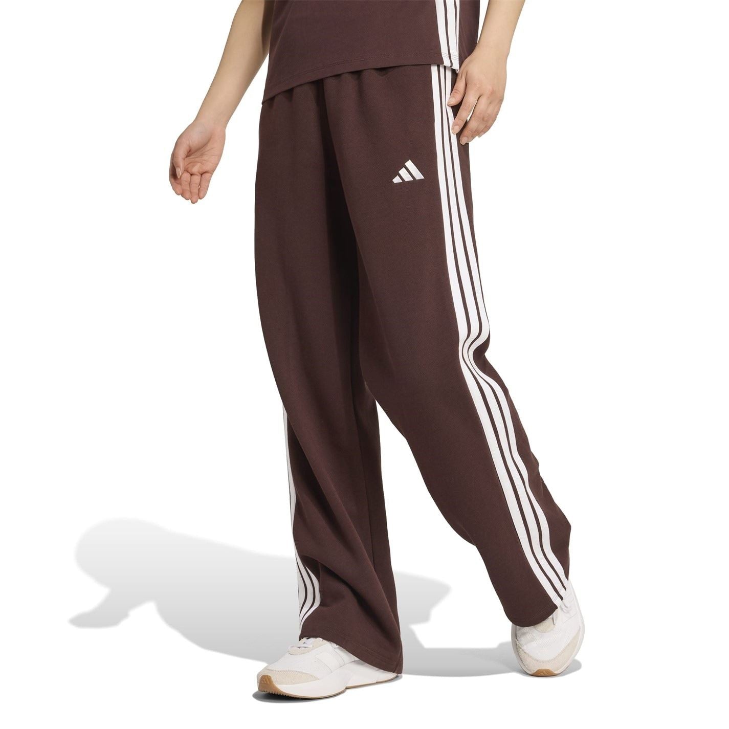 adidas Womens Essentials Wide Leg Fleece Pant