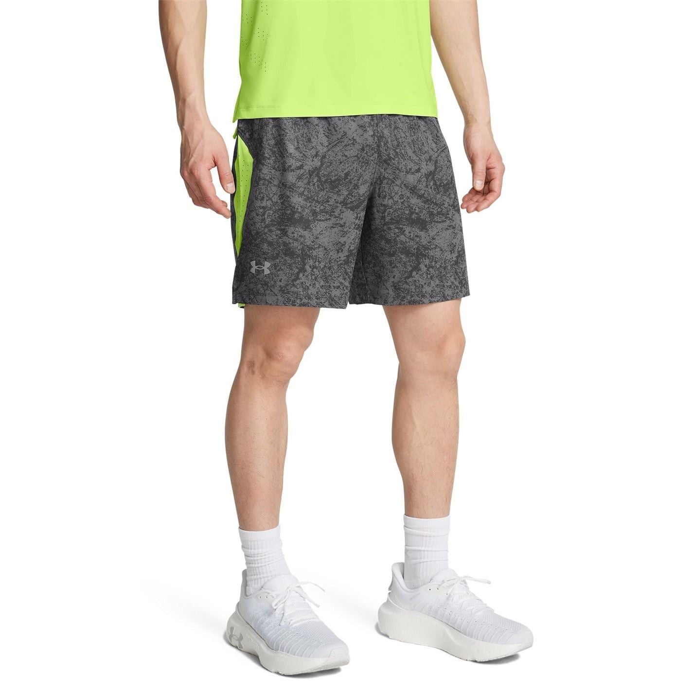 Under Armour Mens Armour Ua Launch Pro 7 Printed Shorts Running Shorts