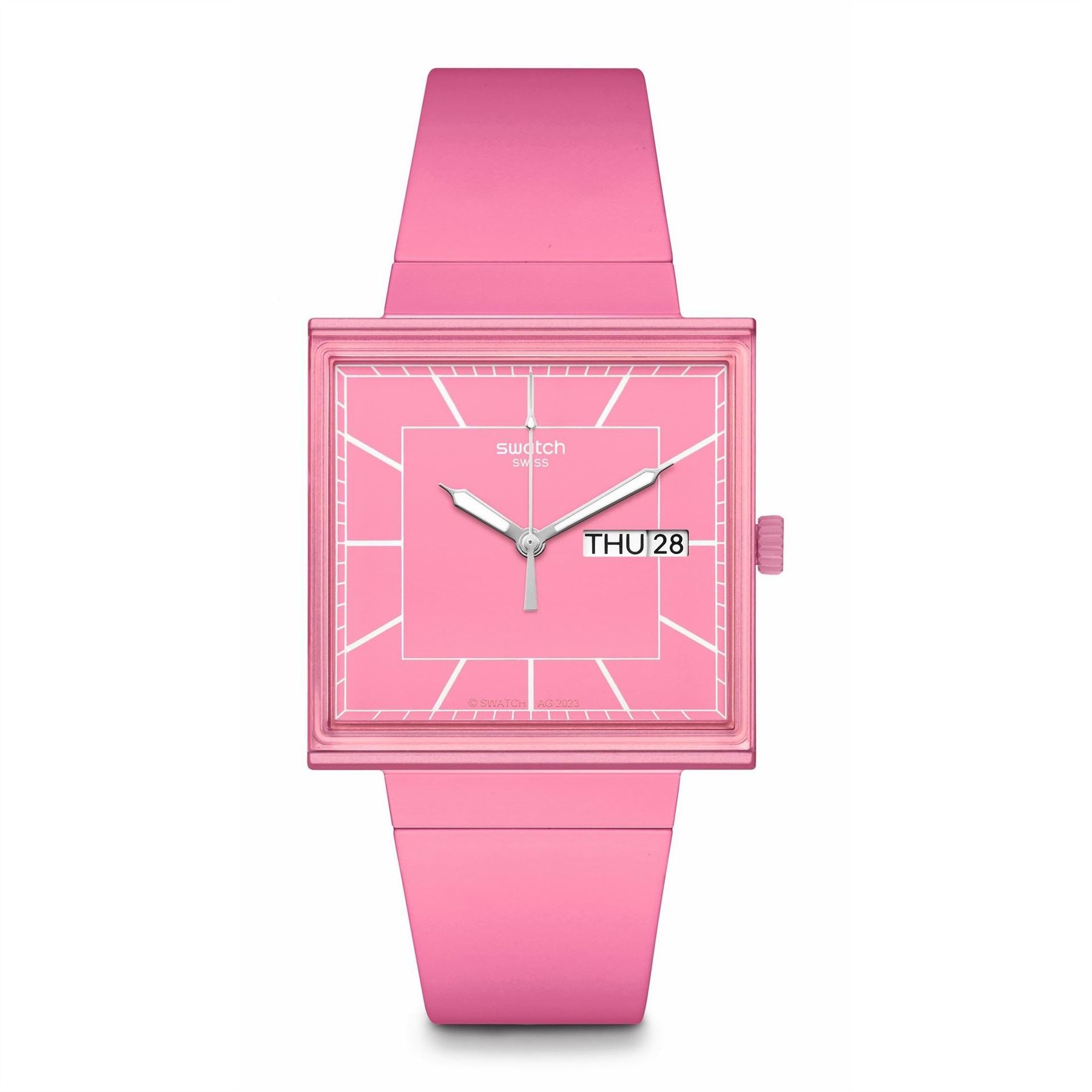 Swatch What If Lemon? Rubber Single Wrap Fashion Analogue Watch