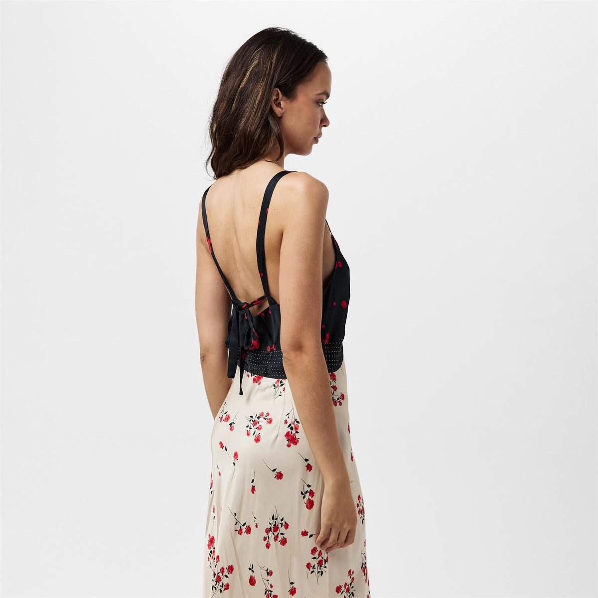 French Connection Ennis V-Neck Maxi Slip Dress