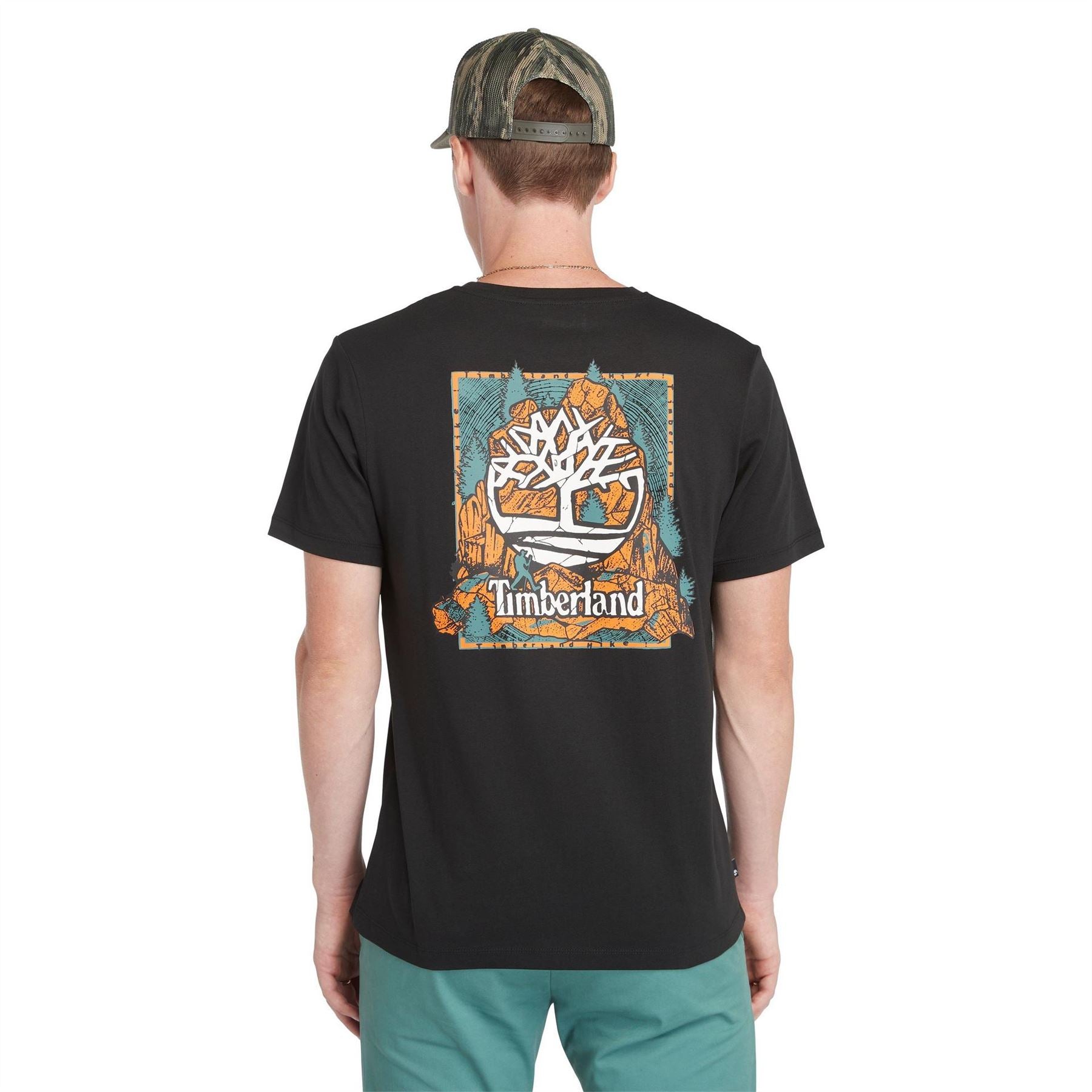 Timberland Timberland Logo Text Graphic Regular Fit T-Shirt