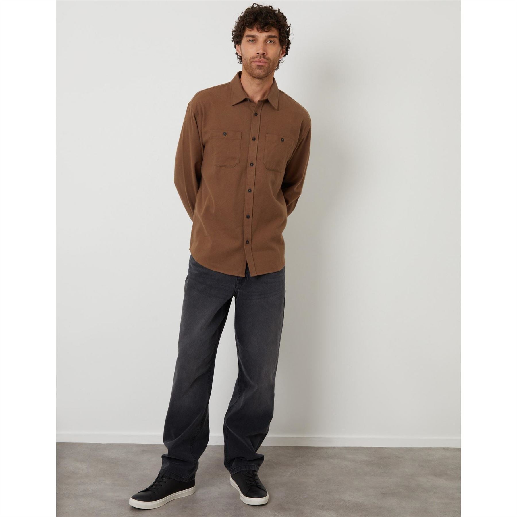 Threadbare Tb Firfield Long Sleeve Patterned Shirt