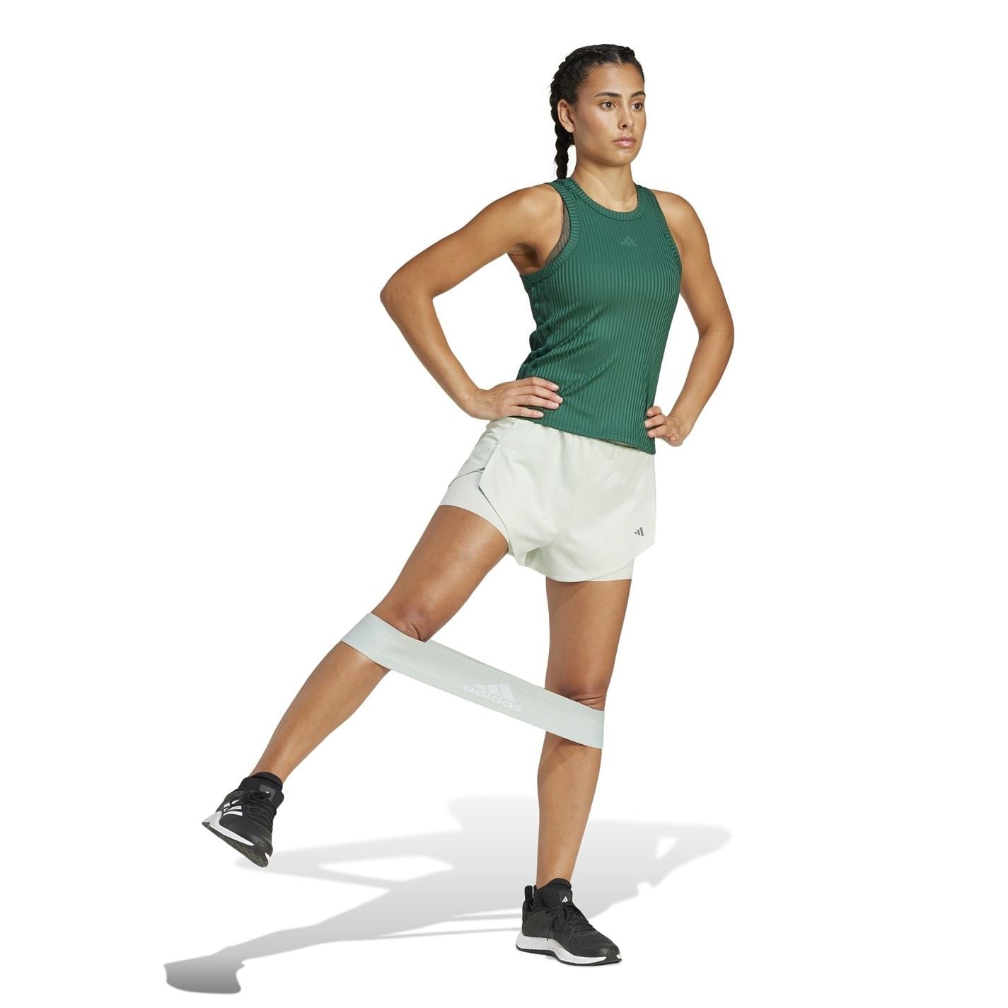 adidas Womens Designed For Training Hiit 2 In 1 Shorts