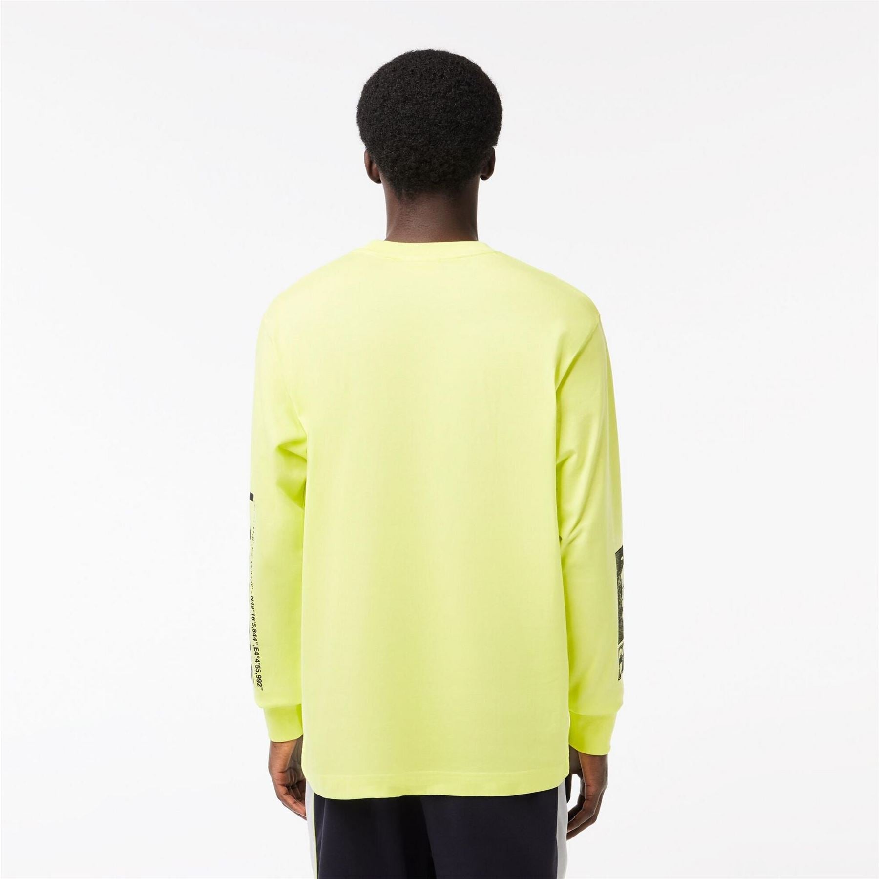 Lacoste Regular Fit Lacoste Lettering Long Sleeve T-Shirt