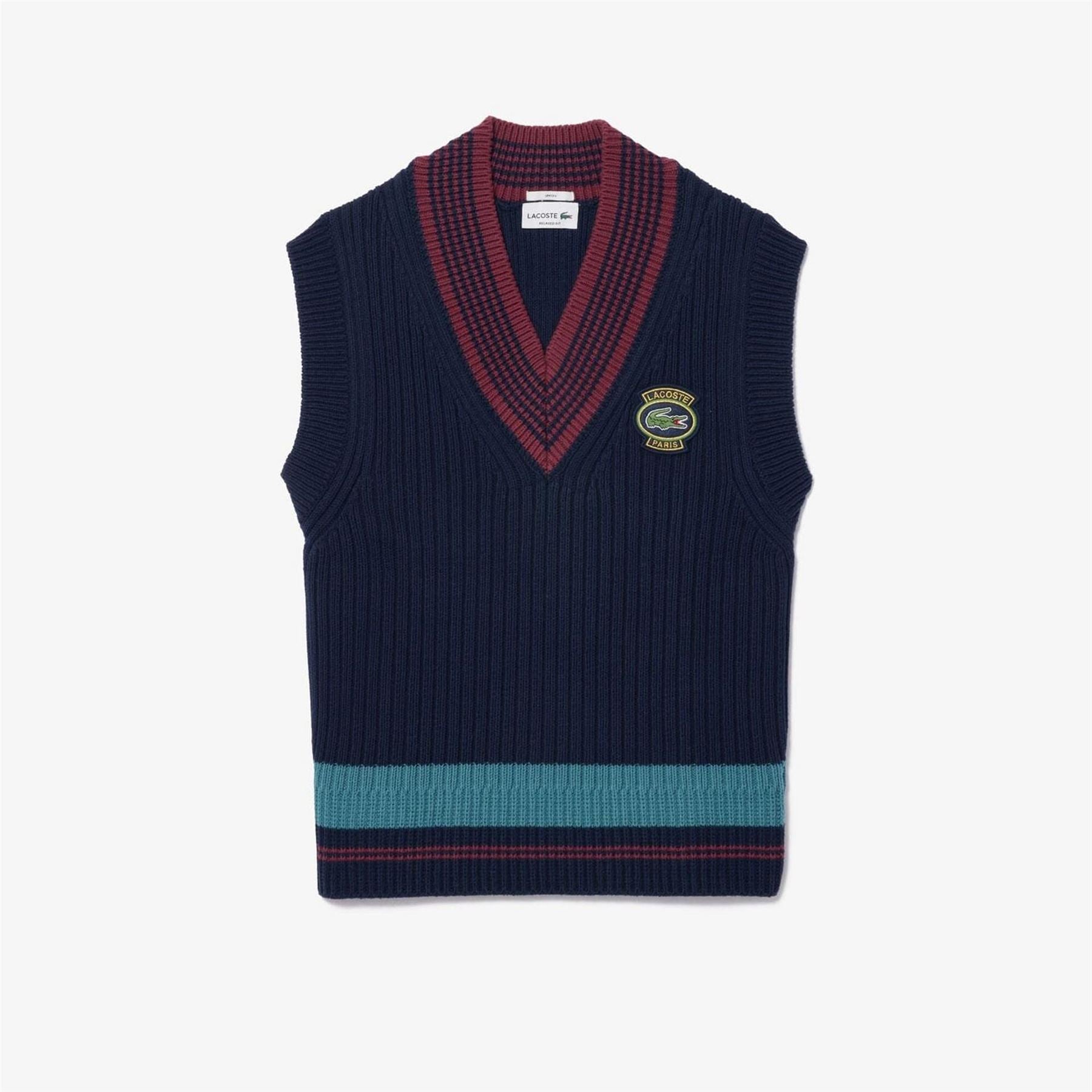 Lacoste Cotton Badge Accent Tennis Sweater