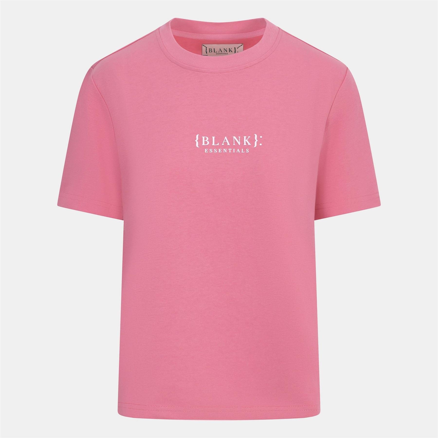Blank Essentials Embroidered Text Graphic Crew Neck Short Sleeve Boyfriend T-Shirt