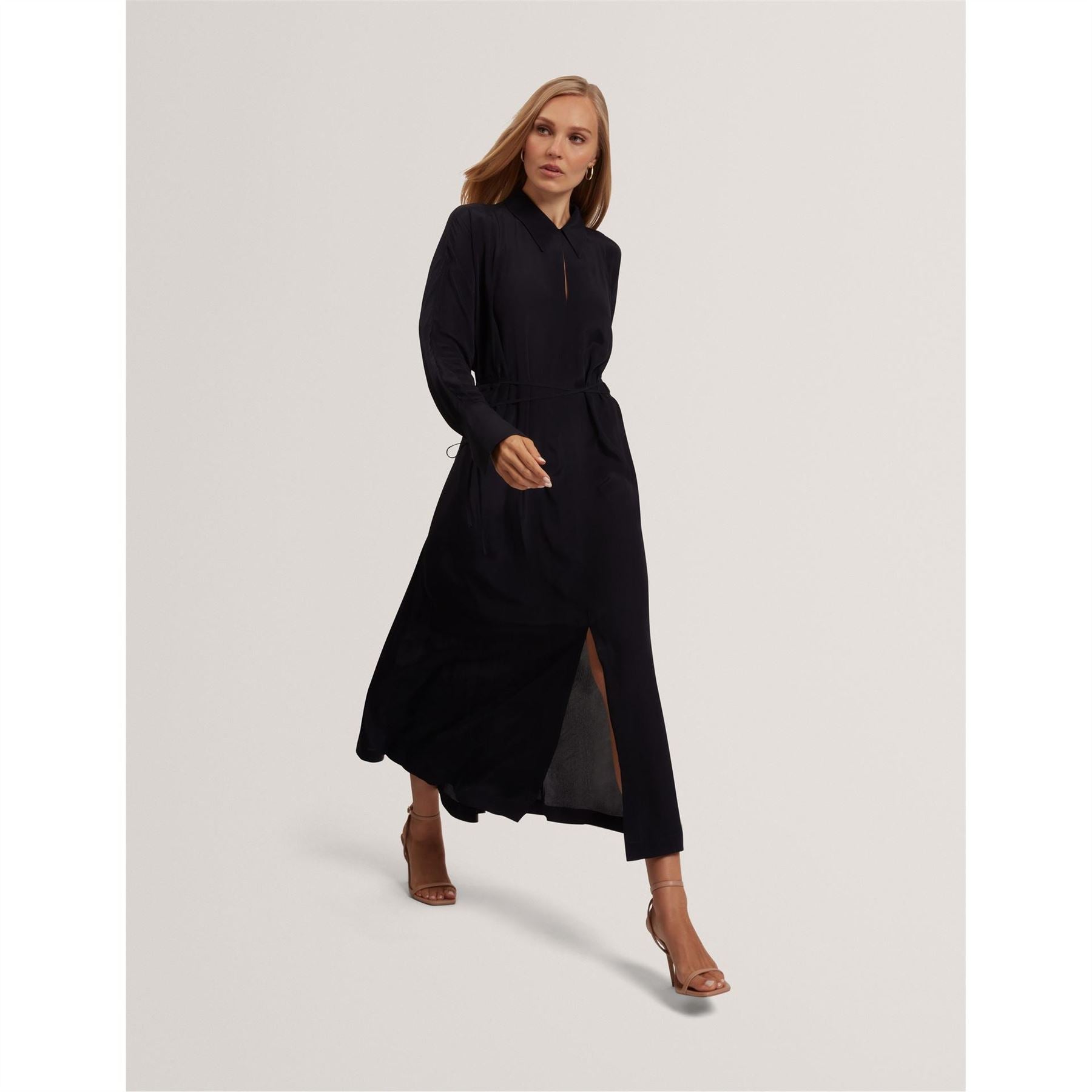 Ted Baker Midi Long Sleeve Shirt Dress