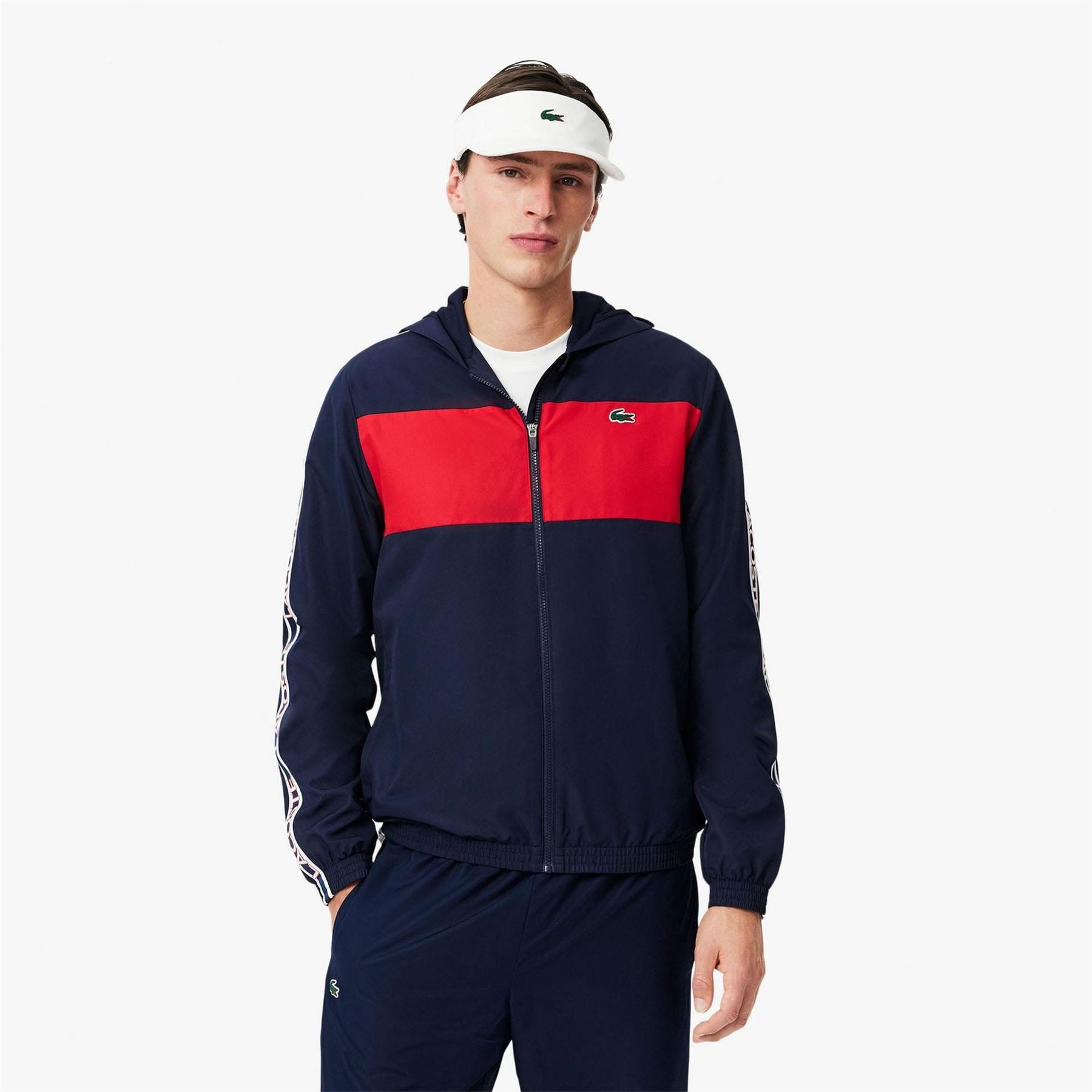 Lacoste Colour-Block Logo Stripe Tennis Jacket