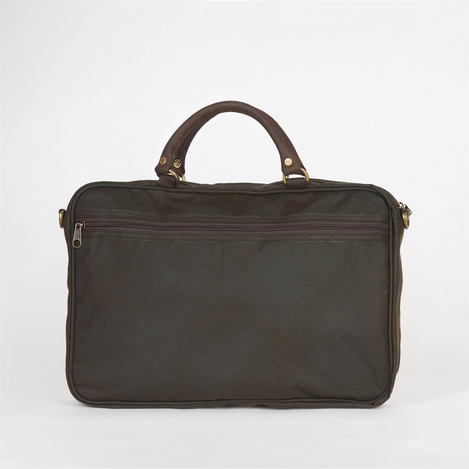 Barbour Cotton And Leather Briefcase