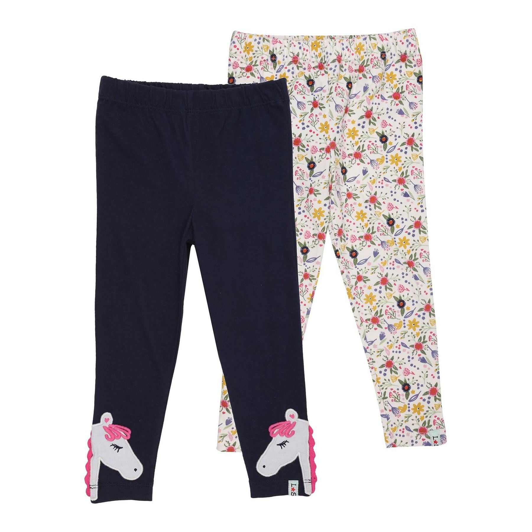 Lilly and Sid Horse Floral Shapewear Leggings